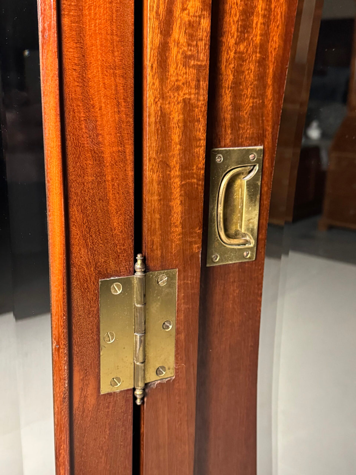 Art Deco Mahogany Gentleman's Wardrobe, Belgium, 1920 to 1940, photo 7