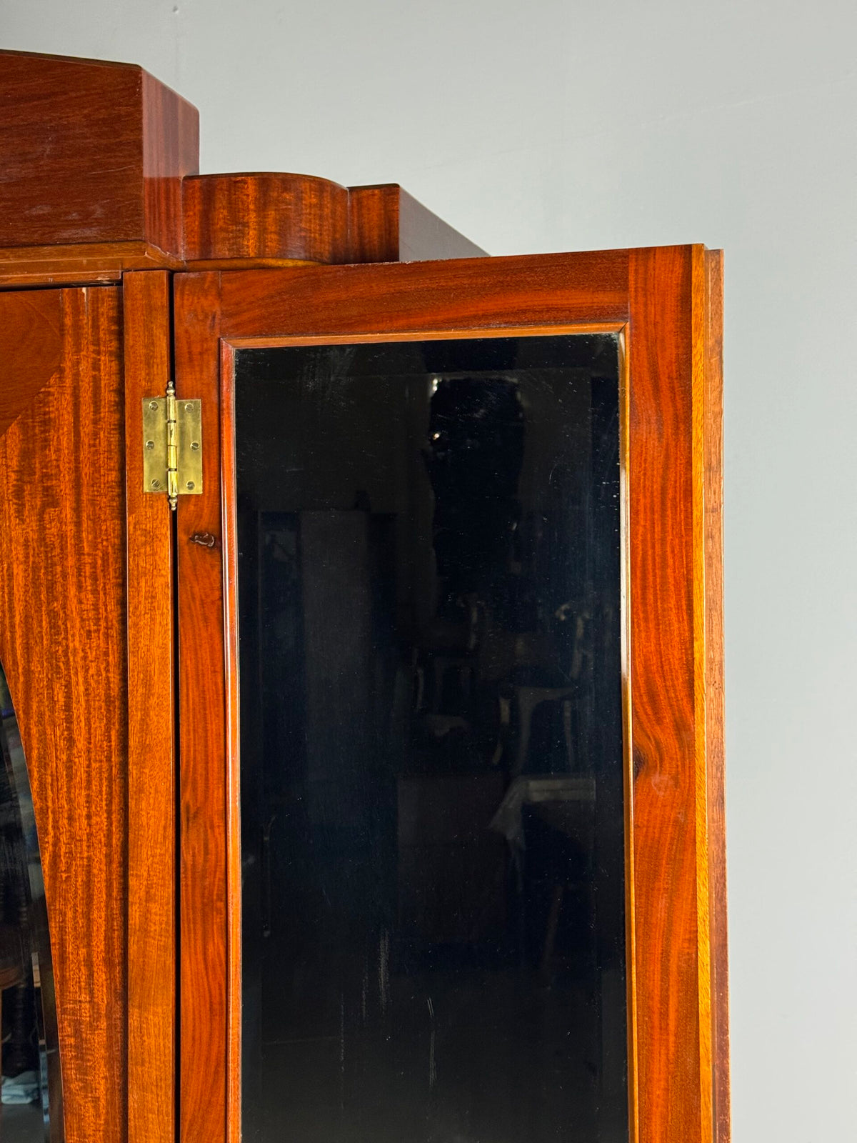 Art Deco Mahogany Gentleman's Wardrobe, Belgium, 1920 to 1940, photo 13