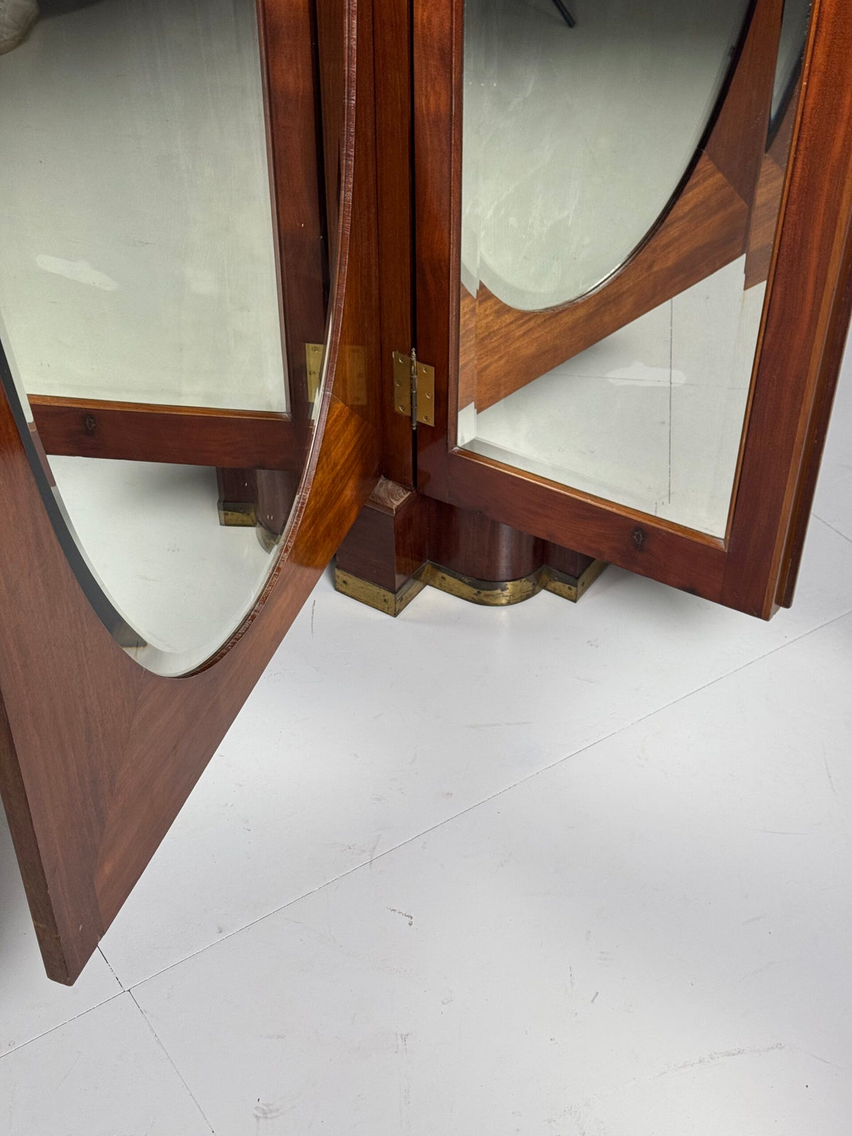 Art Deco Mahogany Gentleman's Wardrobe, Belgium, 1920 to 1940, photo 26