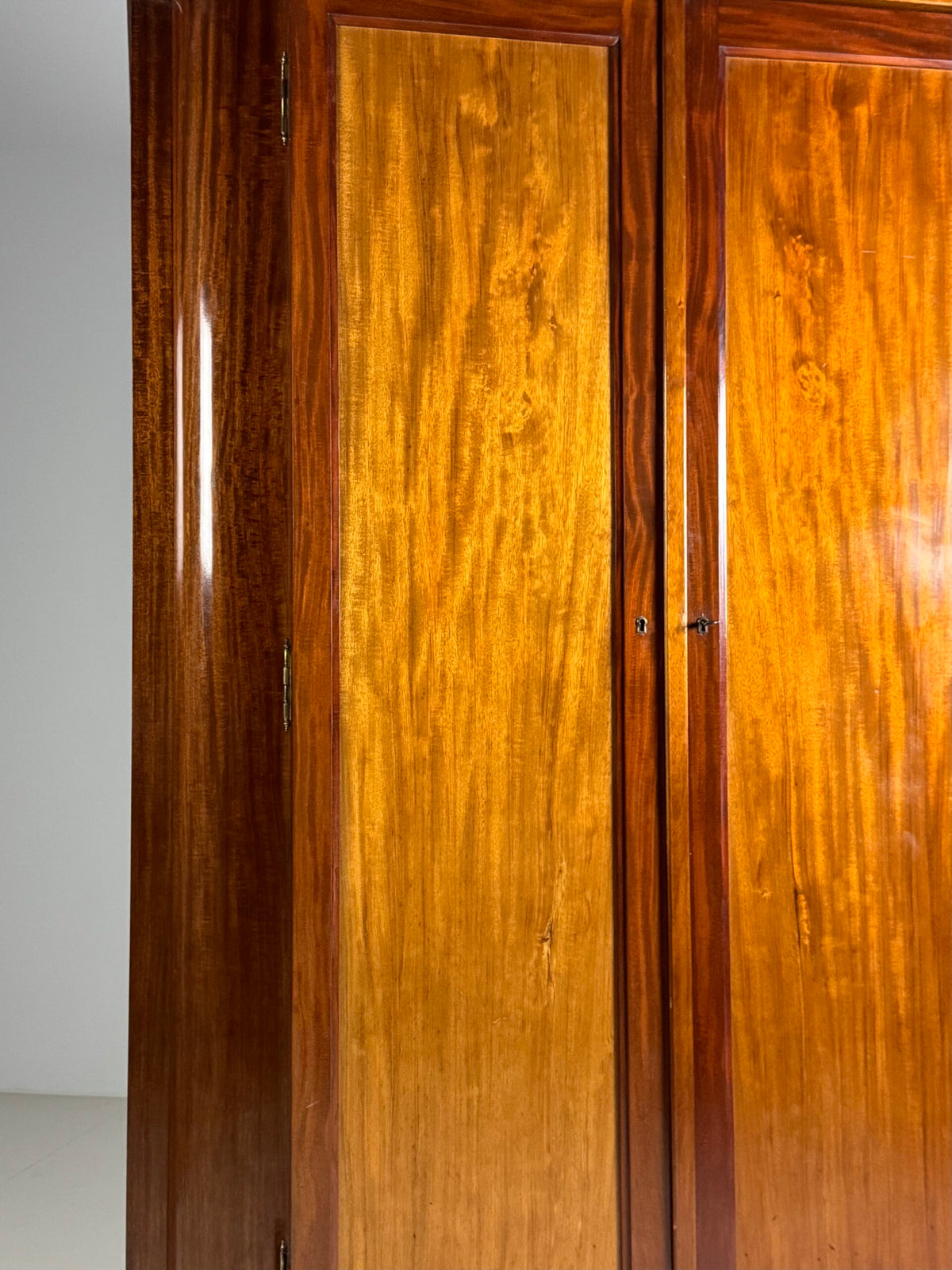 Art Deco Mahogany Gentleman's Wardrobe, Belgium, 1920 to 1940, photo 23