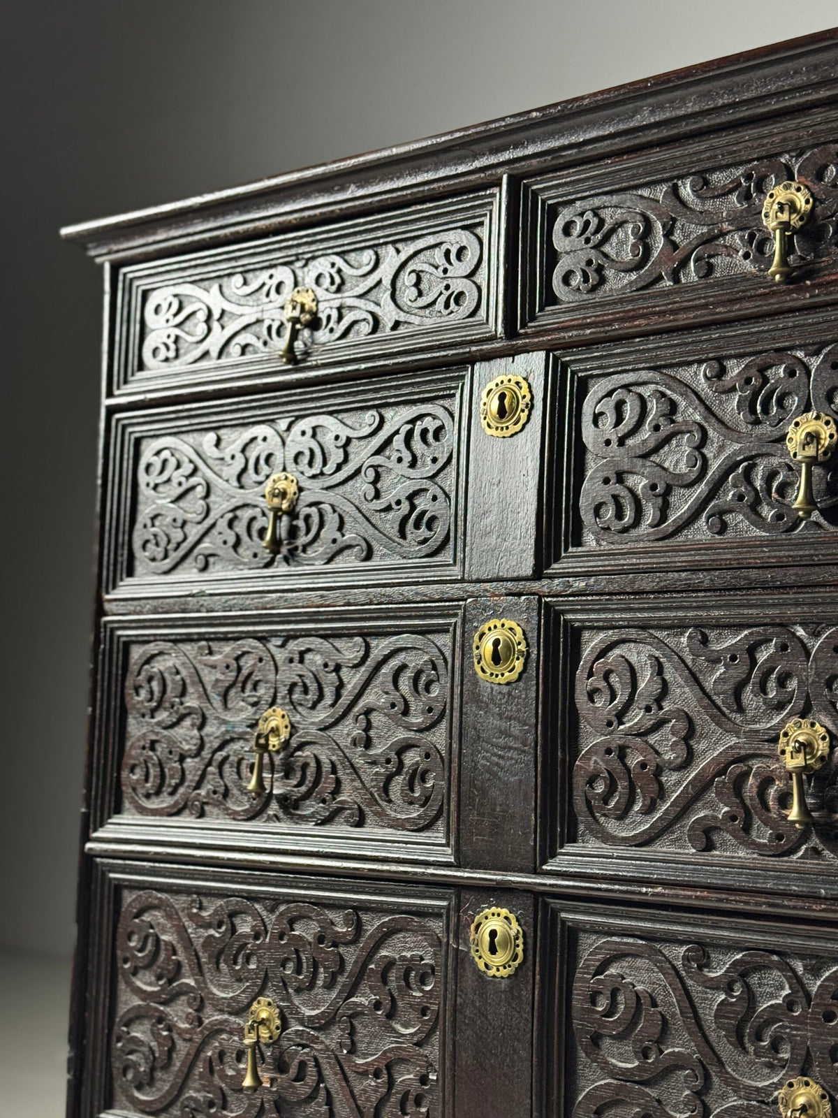 English Oak Chest on Stand, 19th Century, photo 14