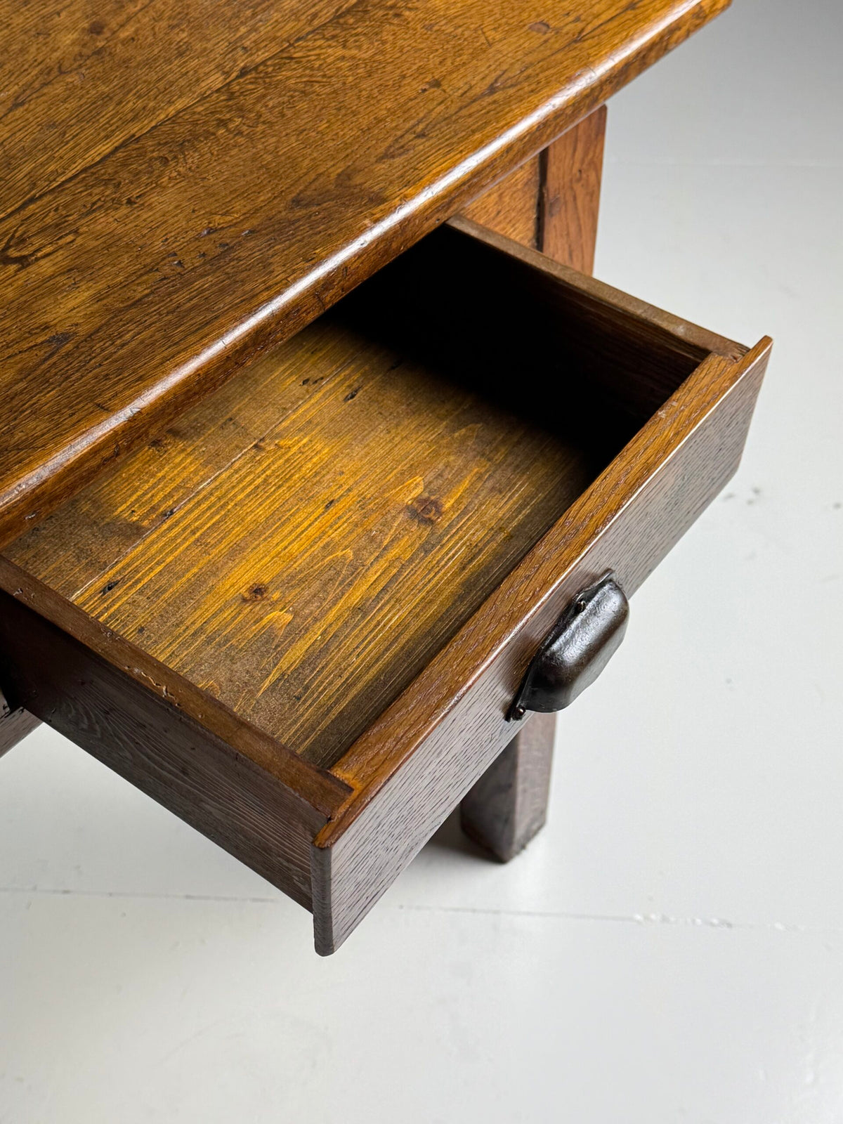 French Oak Farmhouse Dining Table with Ten Drawers, 250 cm, photo 2