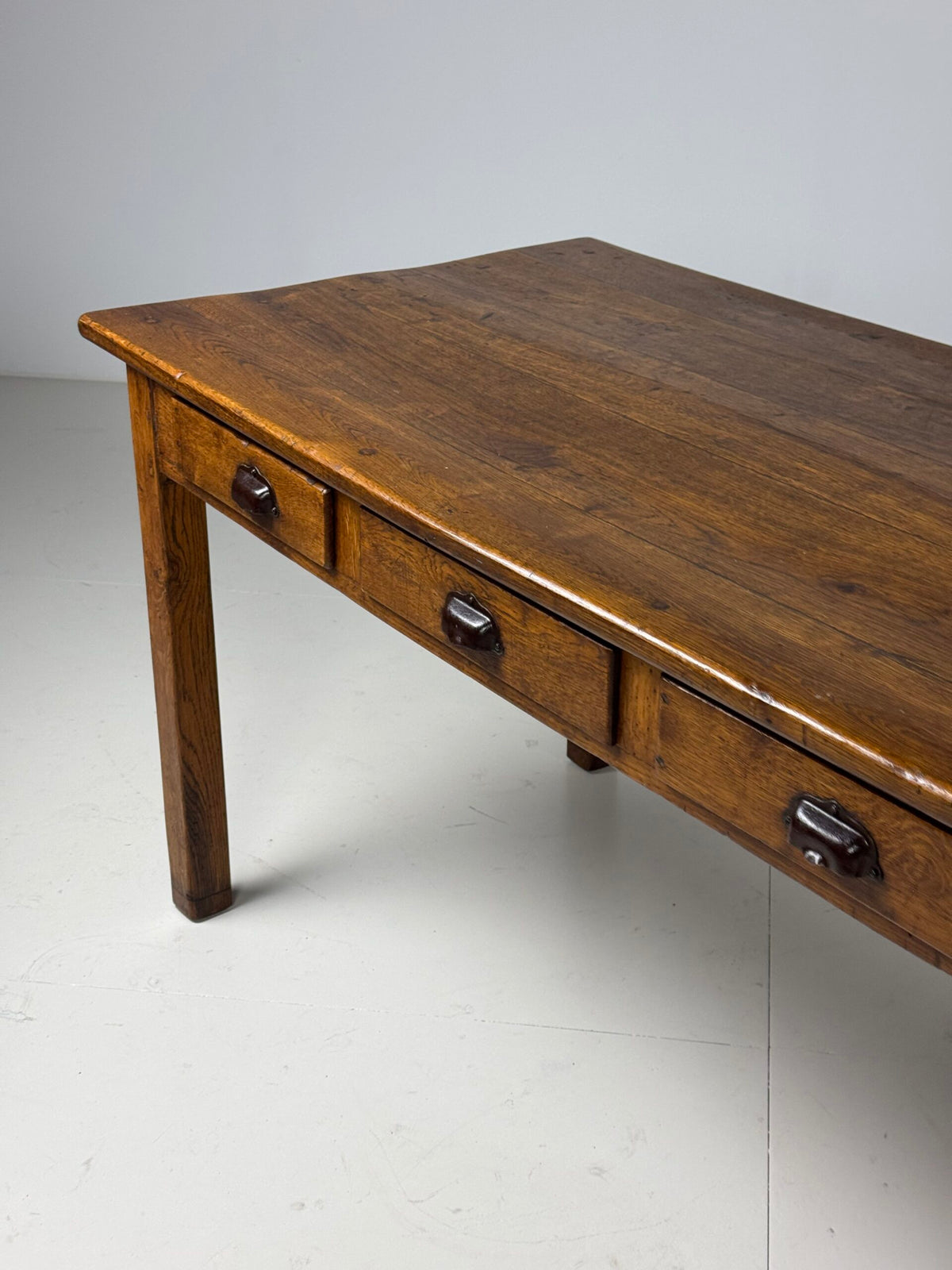 French Oak Farmhouse Dining Table with Ten Drawers, 250 cm, photo 19