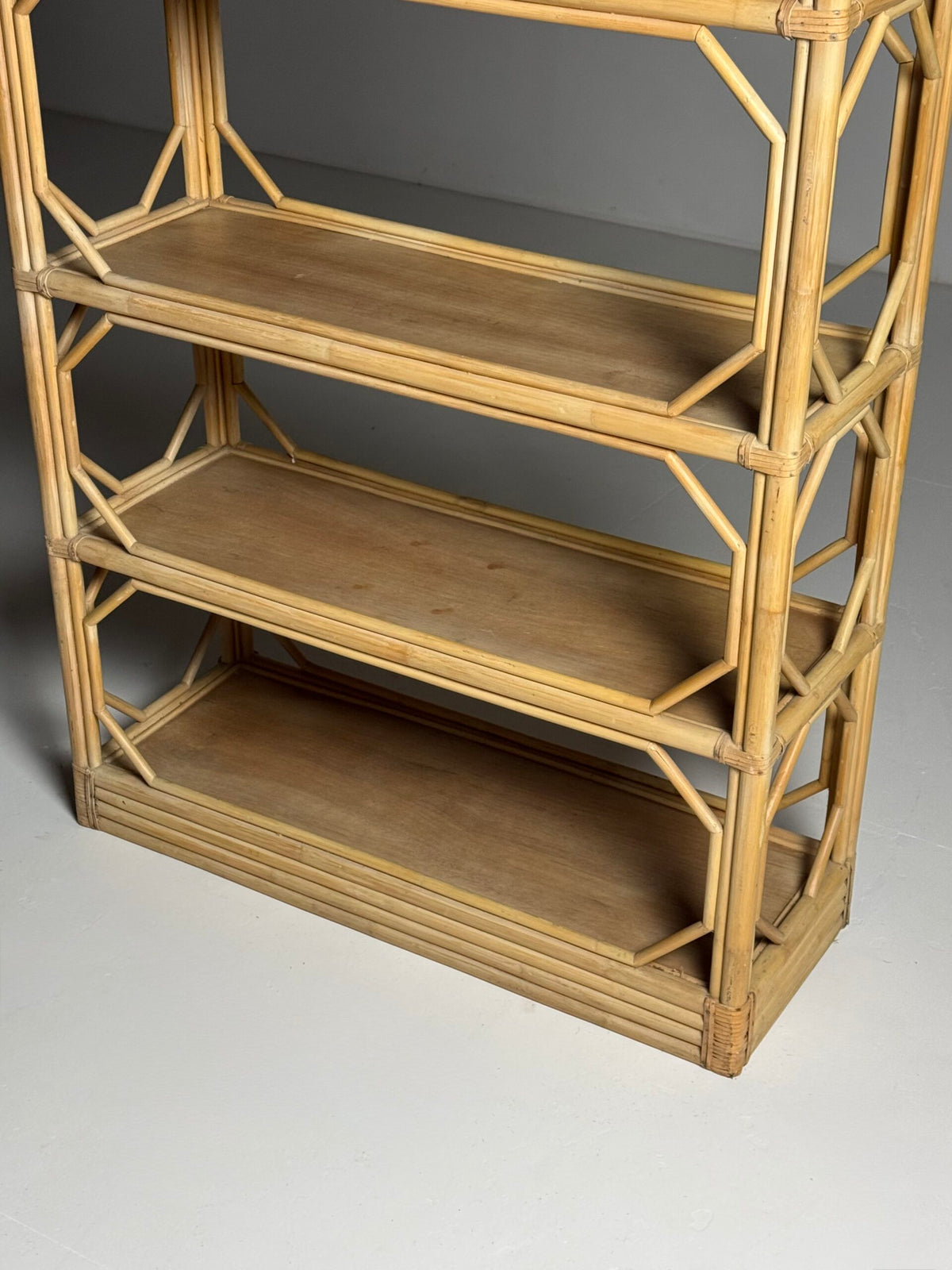 Vintage French Bamboo Bookcase, c. 1980, photo 13