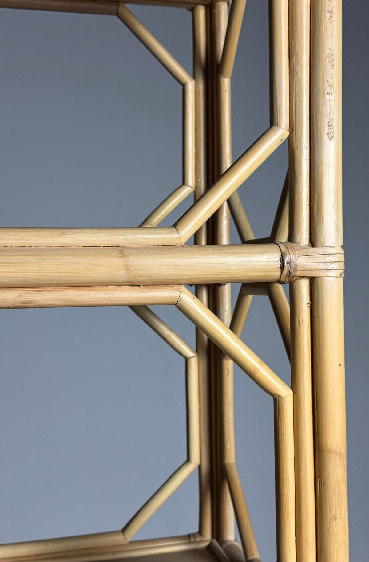 Vintage French Bamboo Bookcase, c. 1980, photo 14