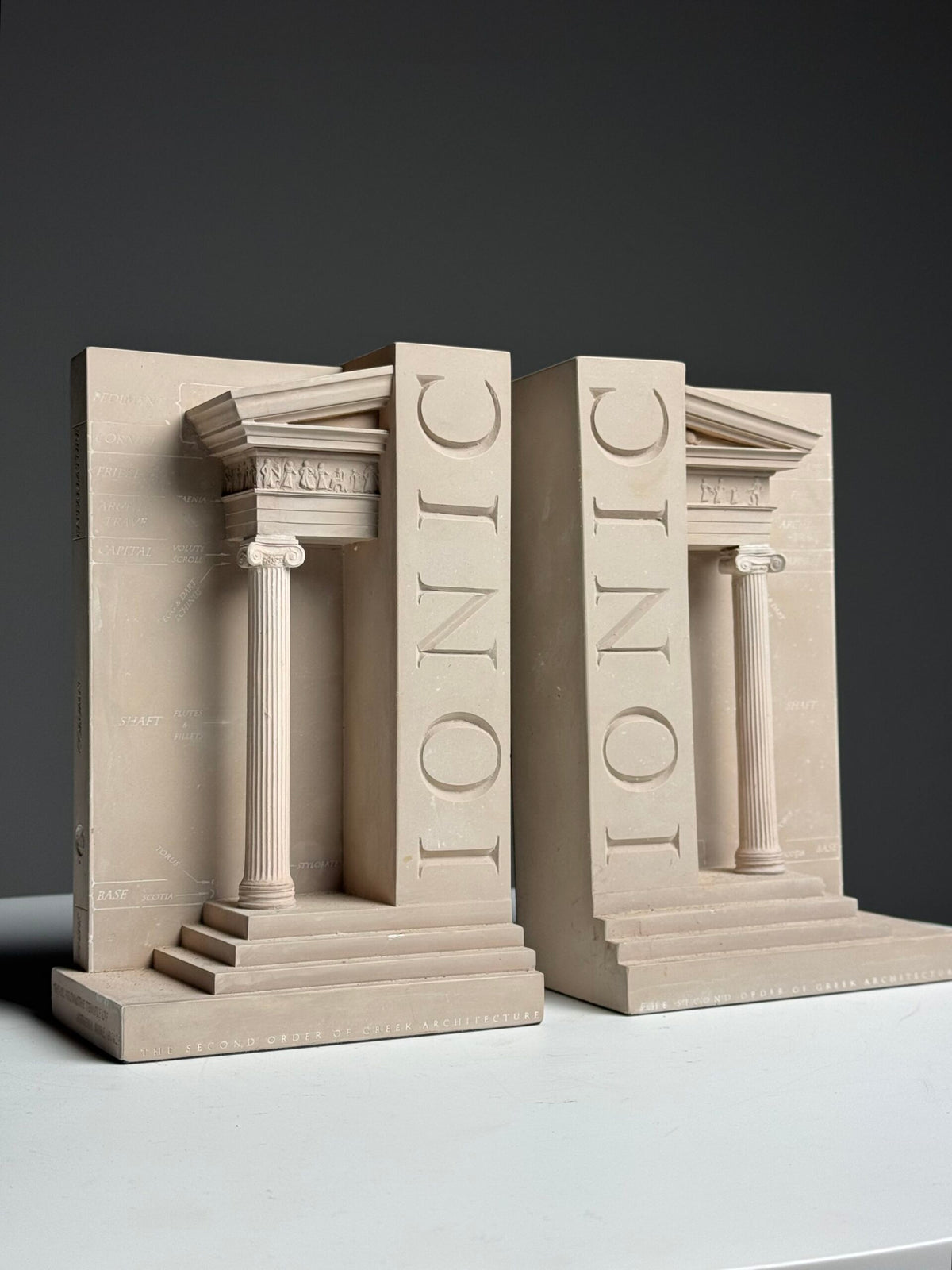 Pair of Ionic Architectural Bookends, England, photo 17