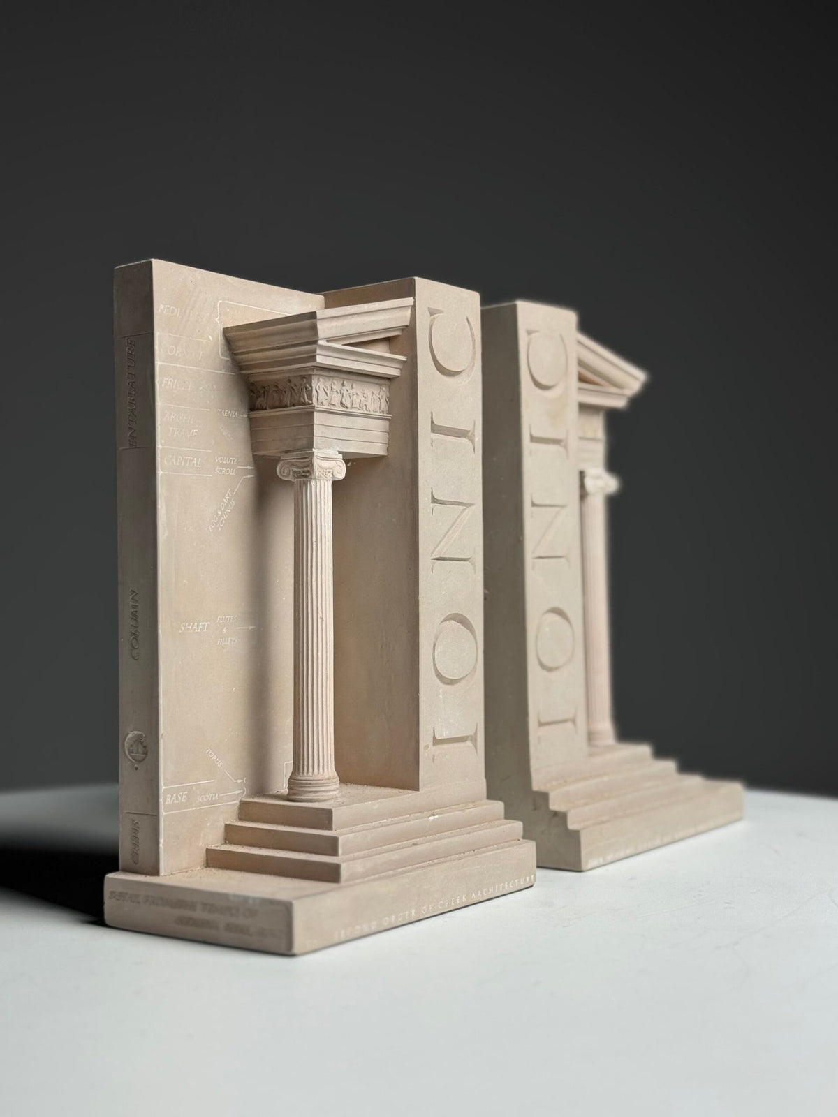 Pair of Ionic Architectural Bookends, England, photo 16