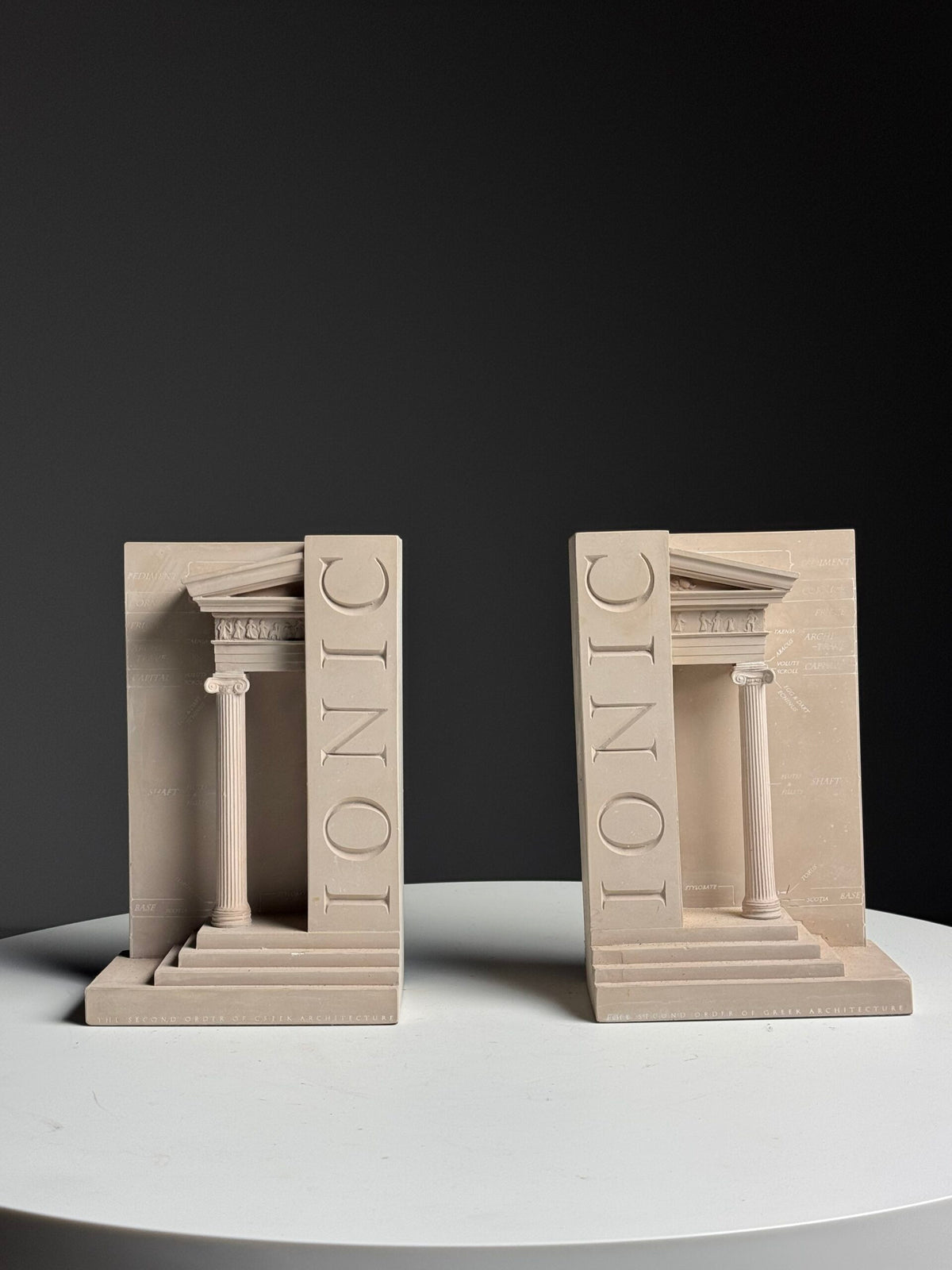 Pair of Ionic Architectural Bookends, England, photo 5