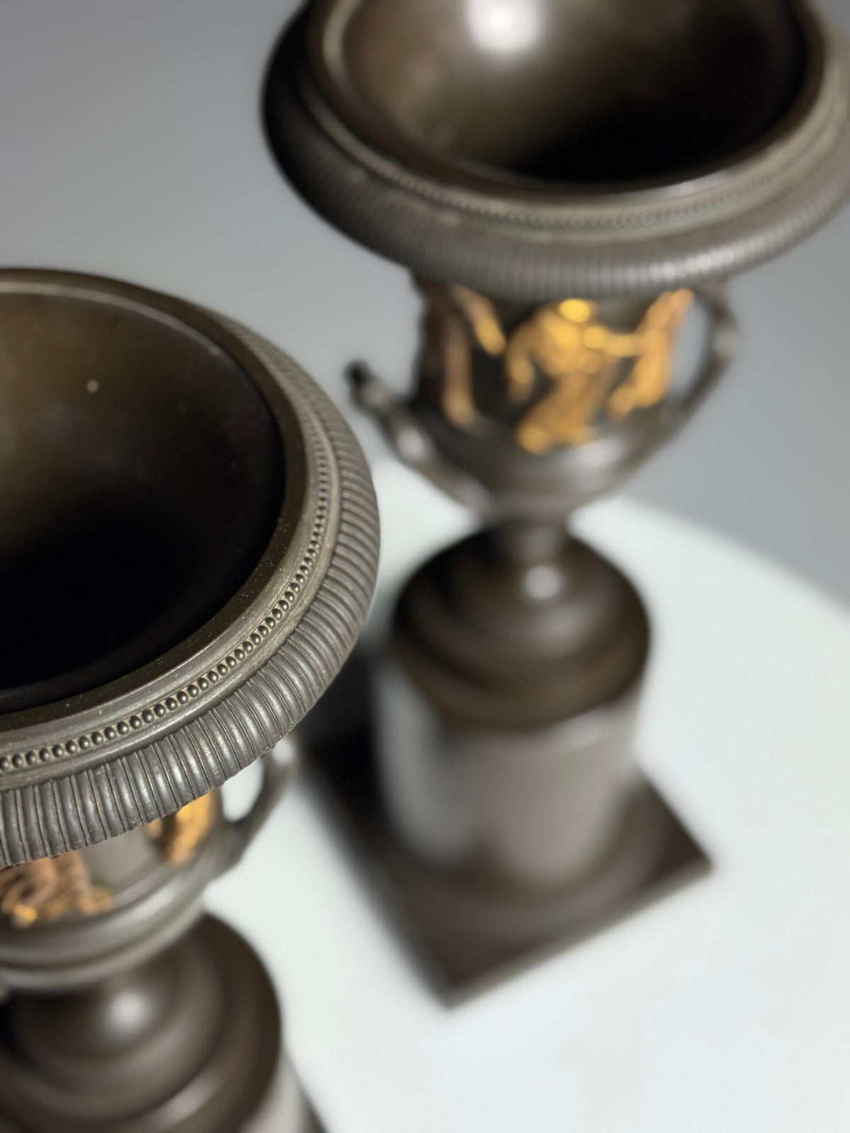Pair of Medici Style Bronze Vases, France, 19th Century, photo 9