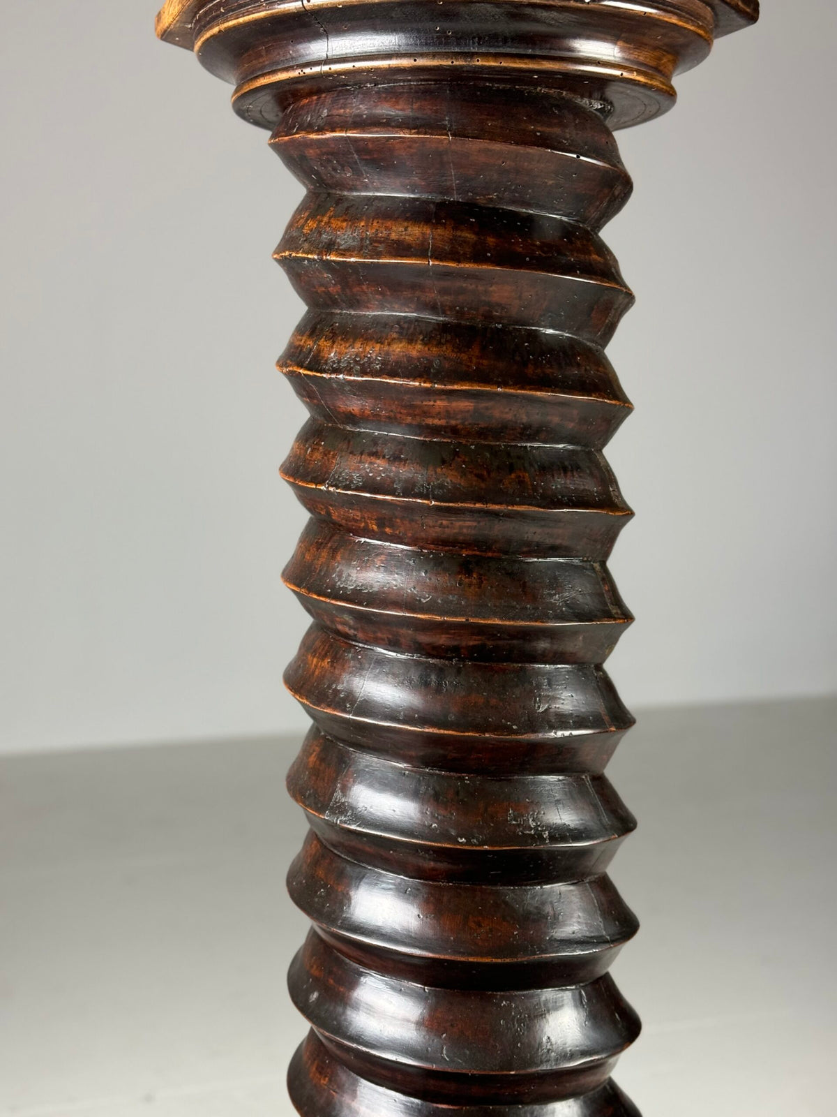 Large French Screw Column Pedestal, Early 20th Century, photo 4