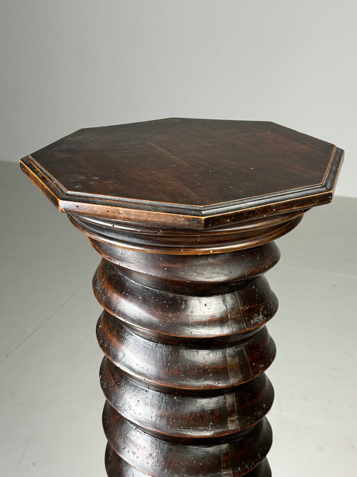 Large French Screw Column Pedestal, Early 20th Century, photo 13