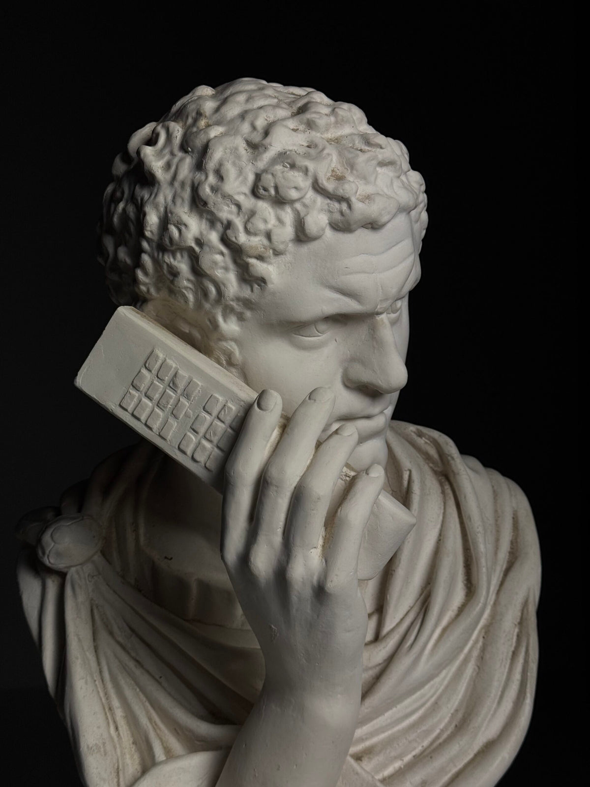 Plaster Bust of Emperor Caracalla on the Phone, photo 16