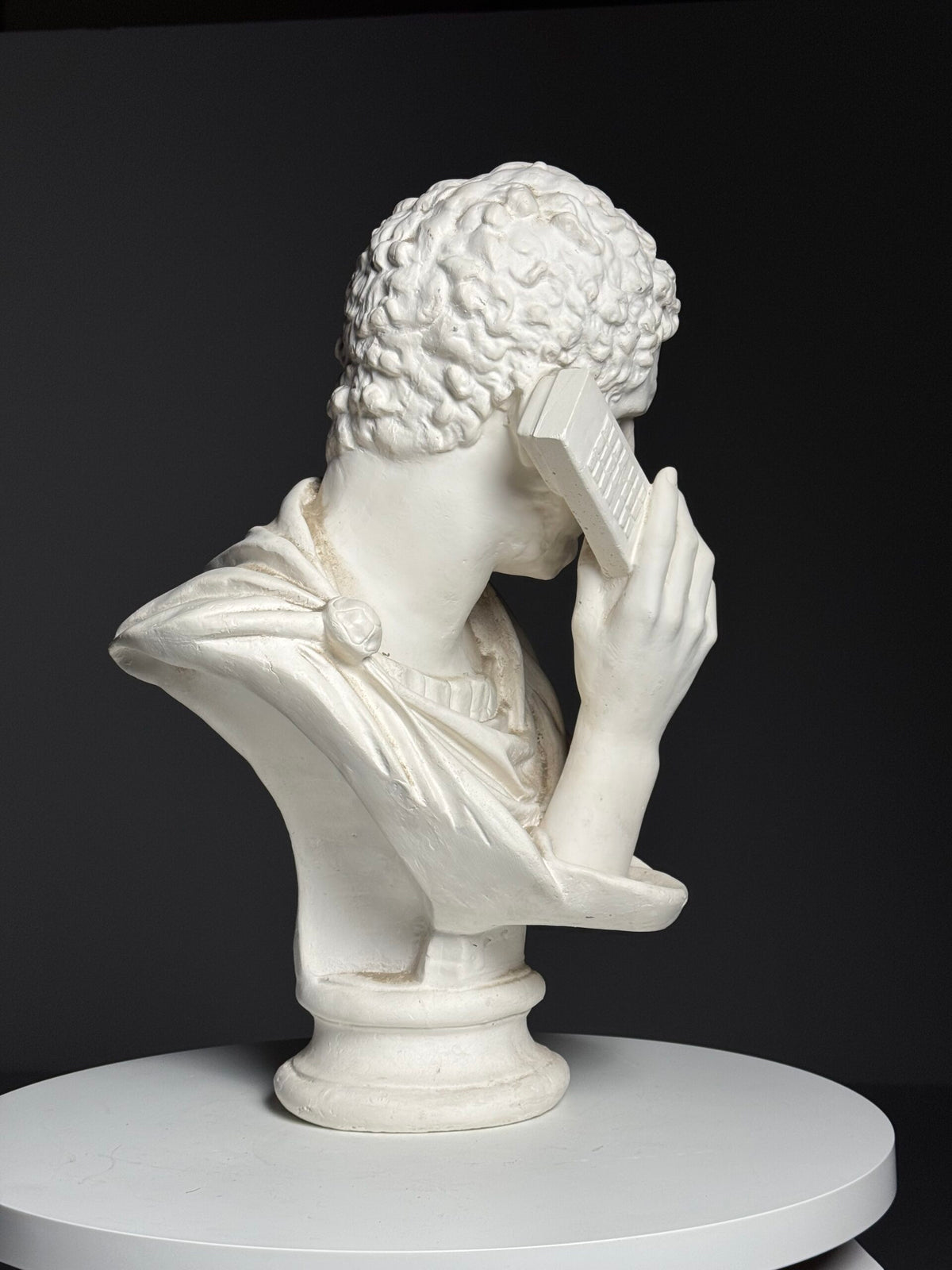 Plaster Bust of Emperor Caracalla on the Phone, photo 8