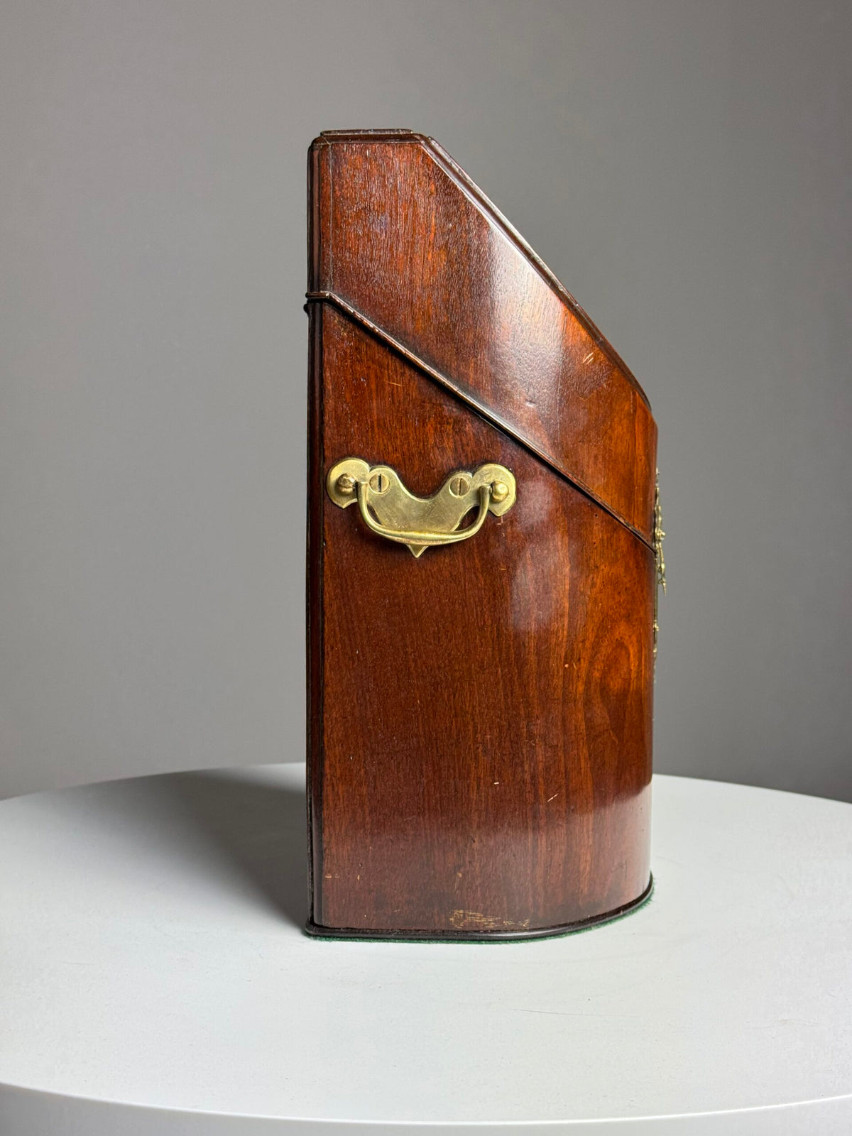 18th Century English Mahogany Cutlery Box Converted to Letter Holder, photo 12