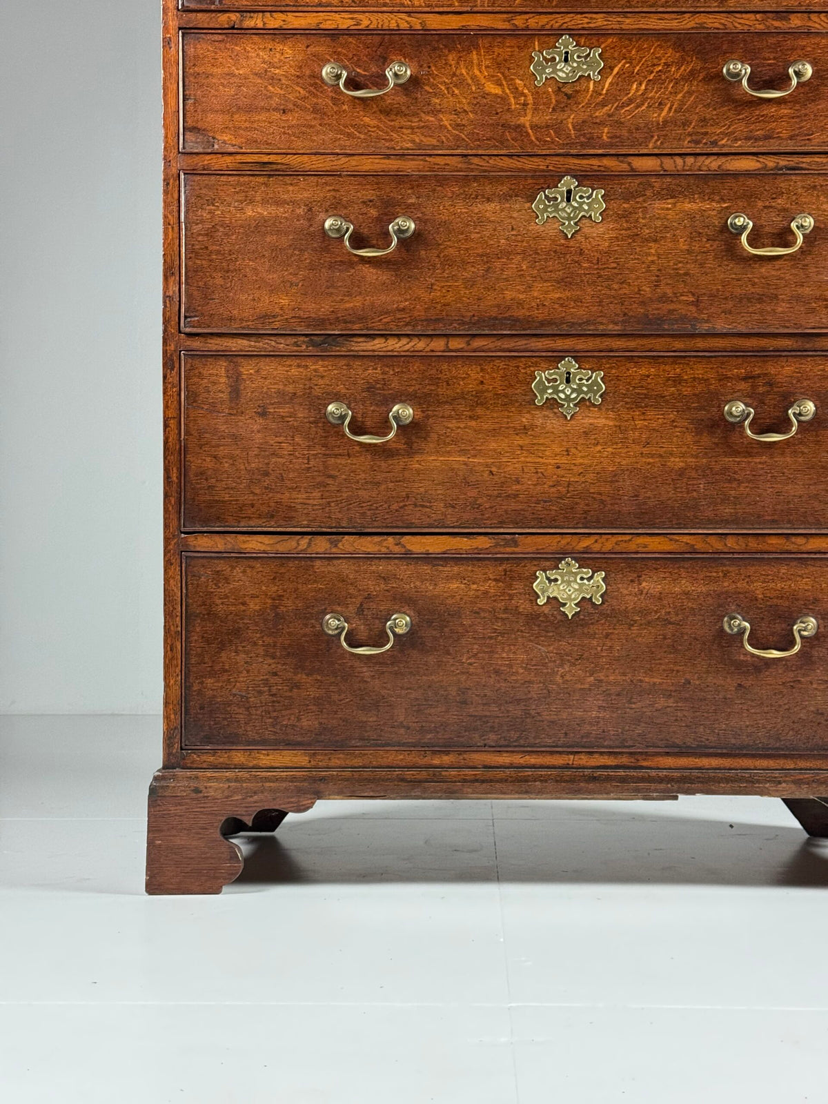 English Oak Tallboy Chest of Drawers, Early 19th Century, photo 21