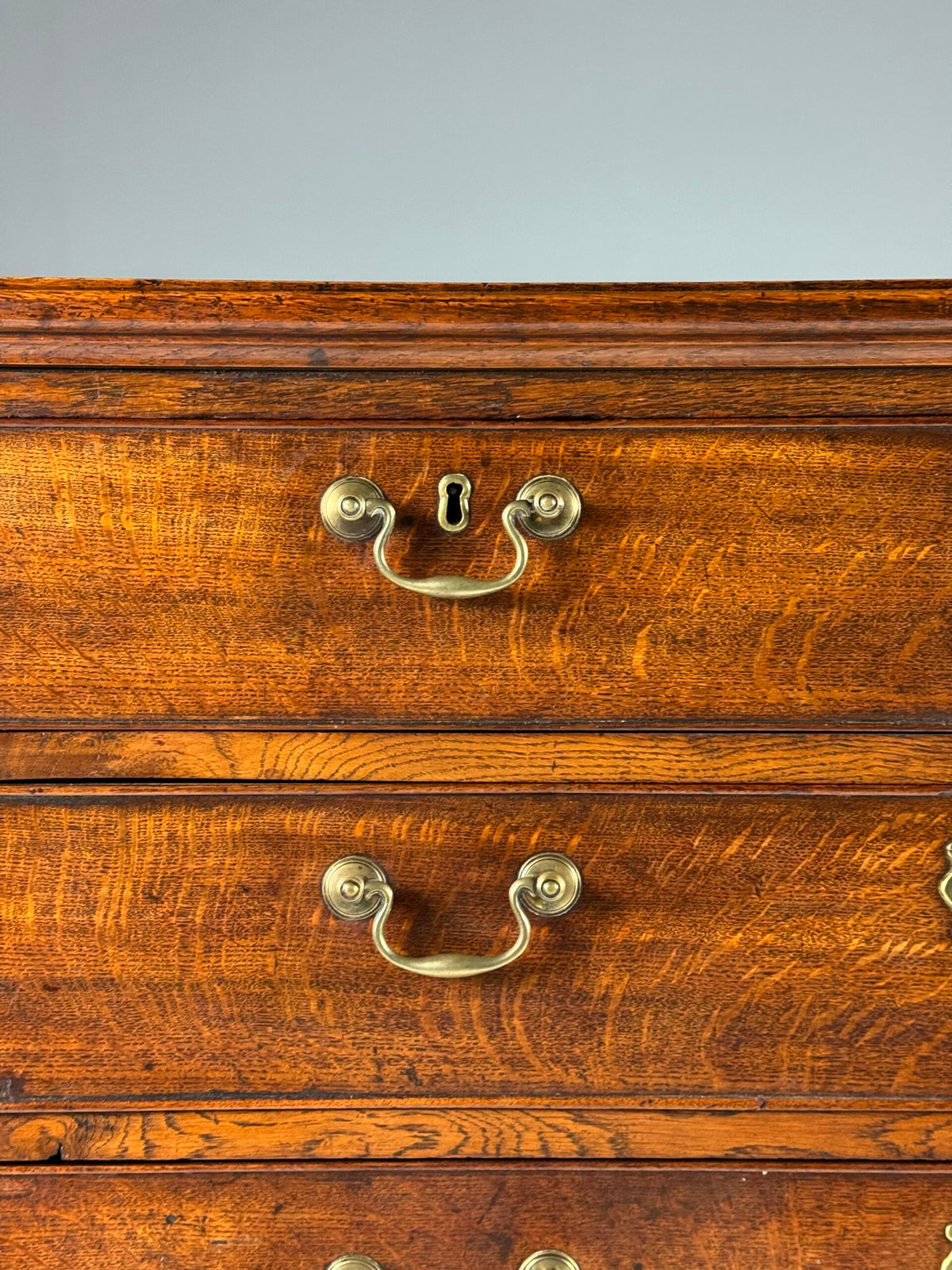 English Oak Tallboy Chest of Drawers, Early 19th Century, photo 18