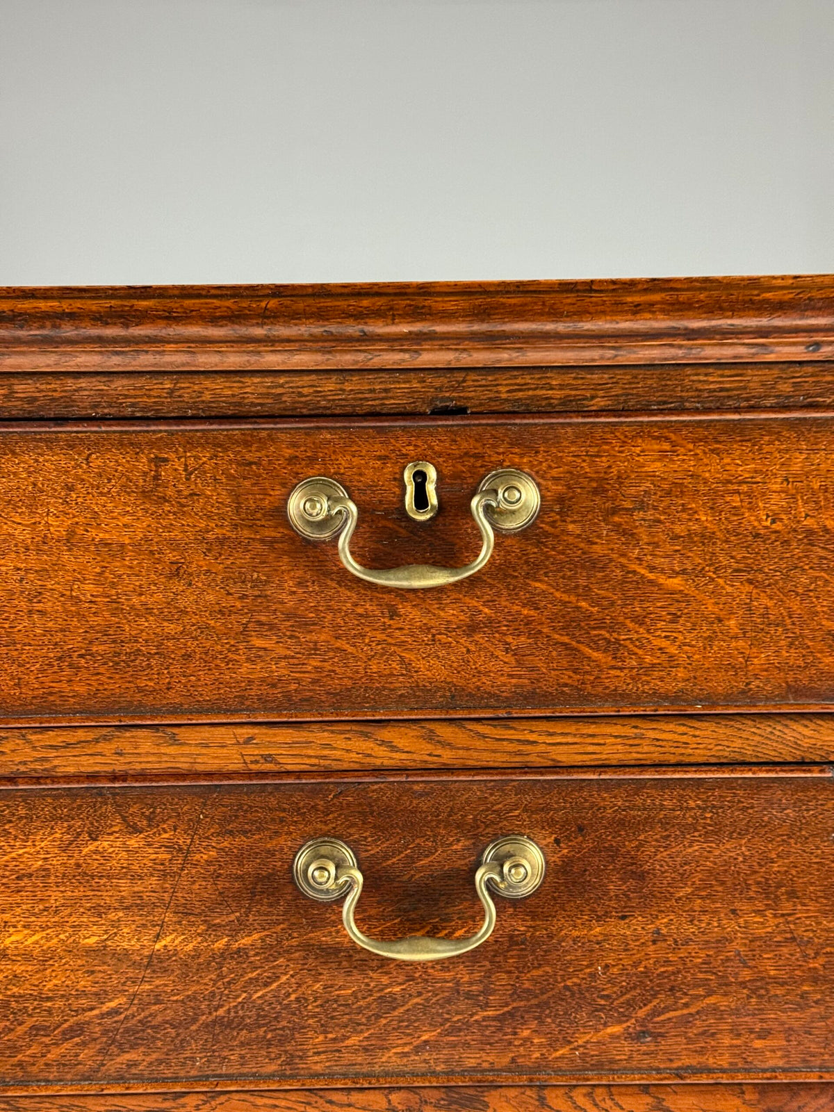 English Oak Tallboy Chest of Drawers, Early 19th Century, photo 2