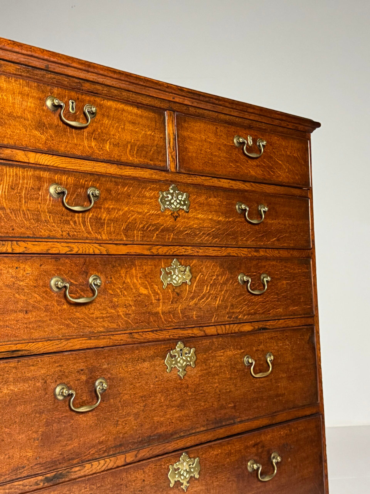 English Oak Tallboy Chest of Drawers, Early 19th Century, photo 7