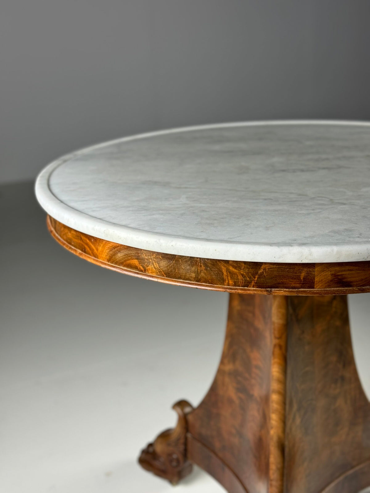 French Empire Mahogany Gueridon Center Table, Early 19th Century, photo 15