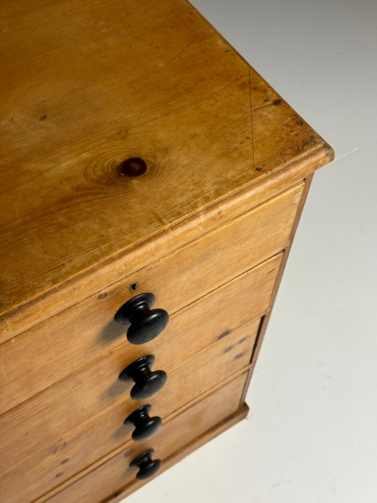 English Solid Pine Chest of Drawers, 19th Century, photo 11