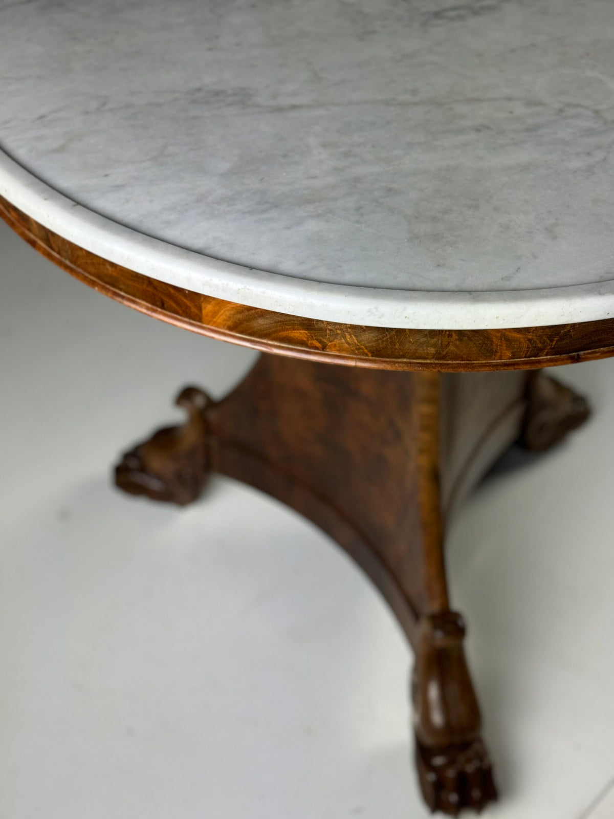 French Empire Mahogany Gueridon Center Table, Early 19th Century, photo 14