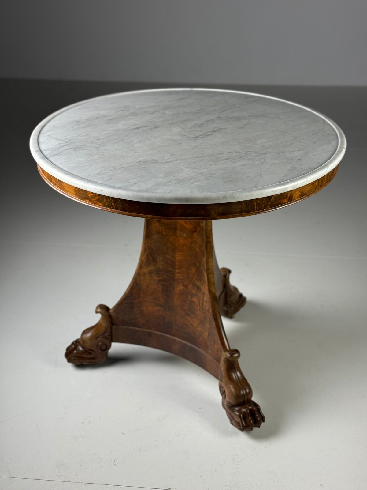 French Empire Mahogany Gueridon Center Table, Early 19th Century, photo 1