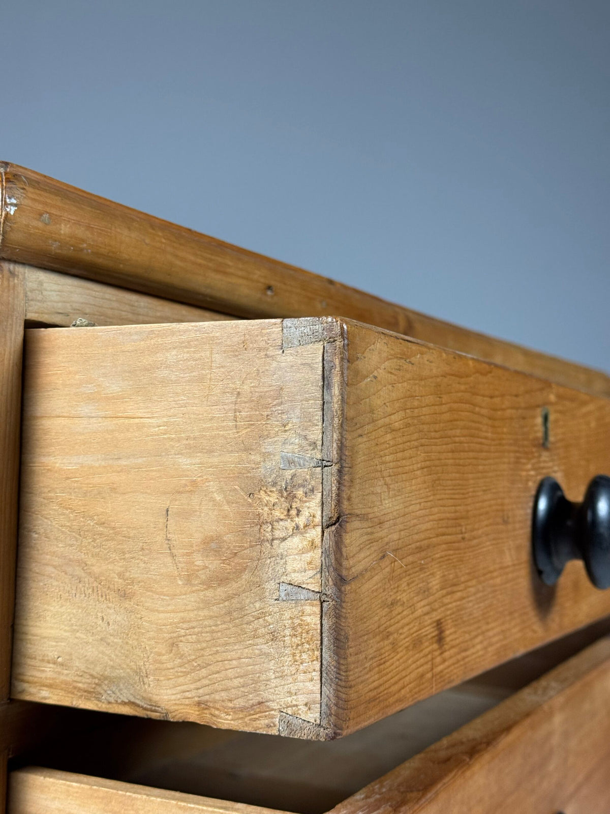 English Solid Pine Chest of Drawers, 19th Century, photo 6