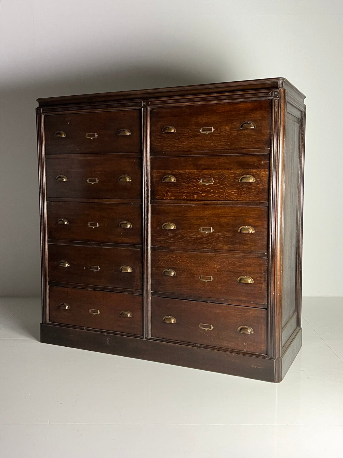 Solid Oak Apothecary Cabinet, Belgium c. 1900, photo 2