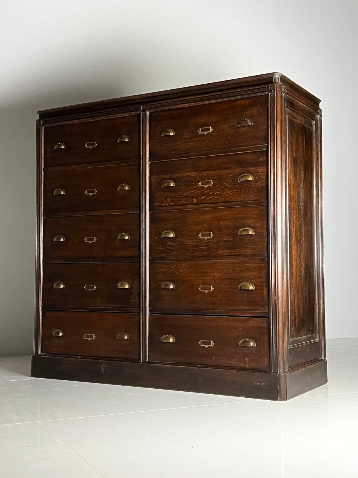 Solid Oak Apothecary Cabinet, Belgium c. 1900, photo 17