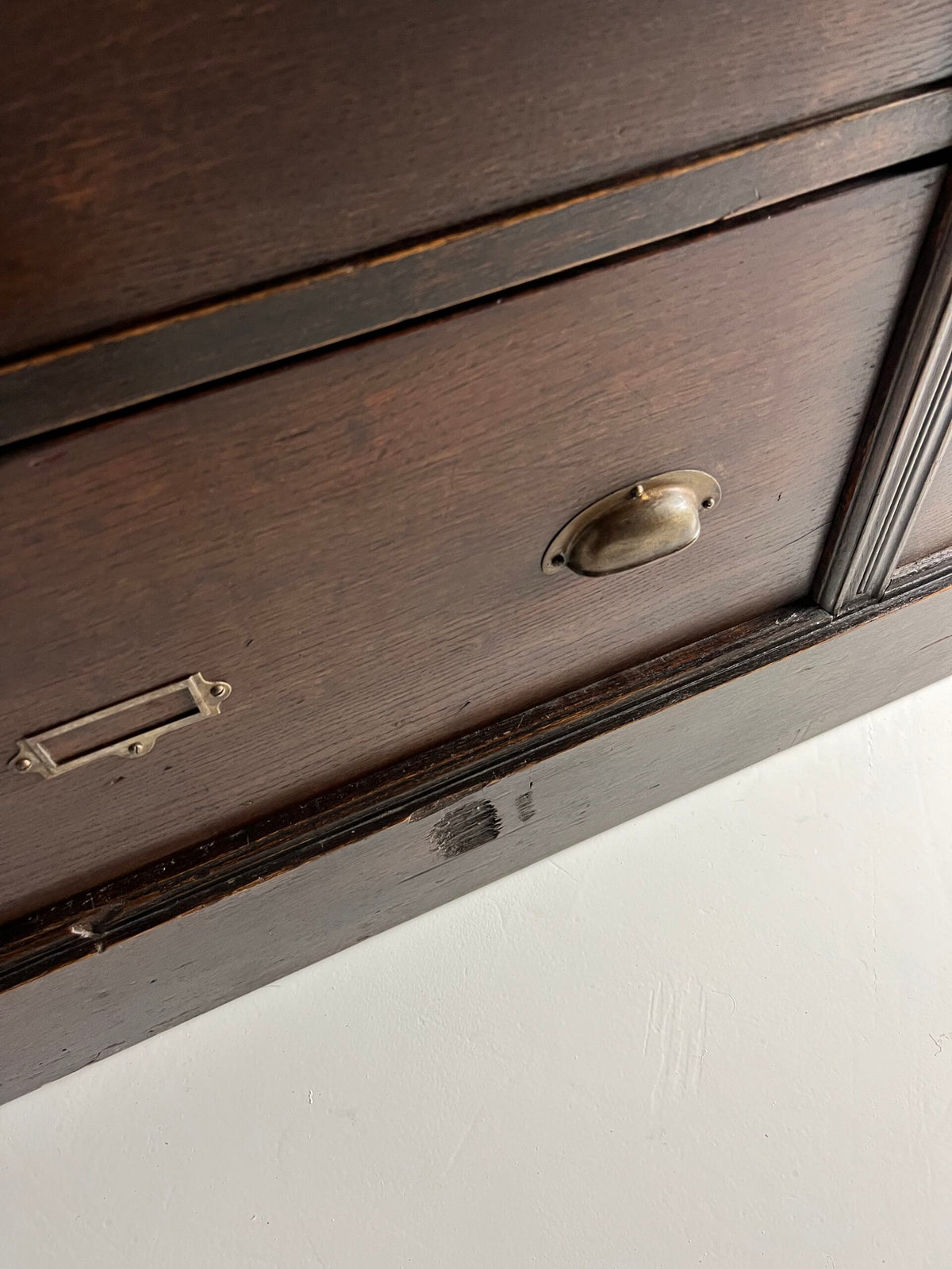 Solid Oak Apothecary Cabinet, Belgium c. 1900, photo 18