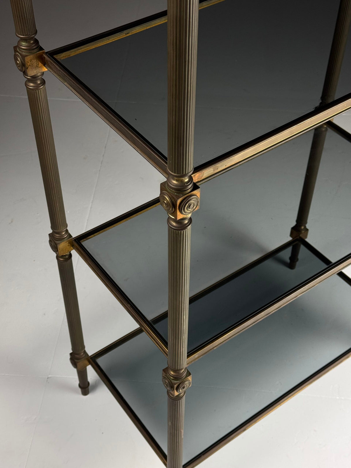 Mid Century Metal and Tinted Glass Bookcase, c. 1960s, photo 13