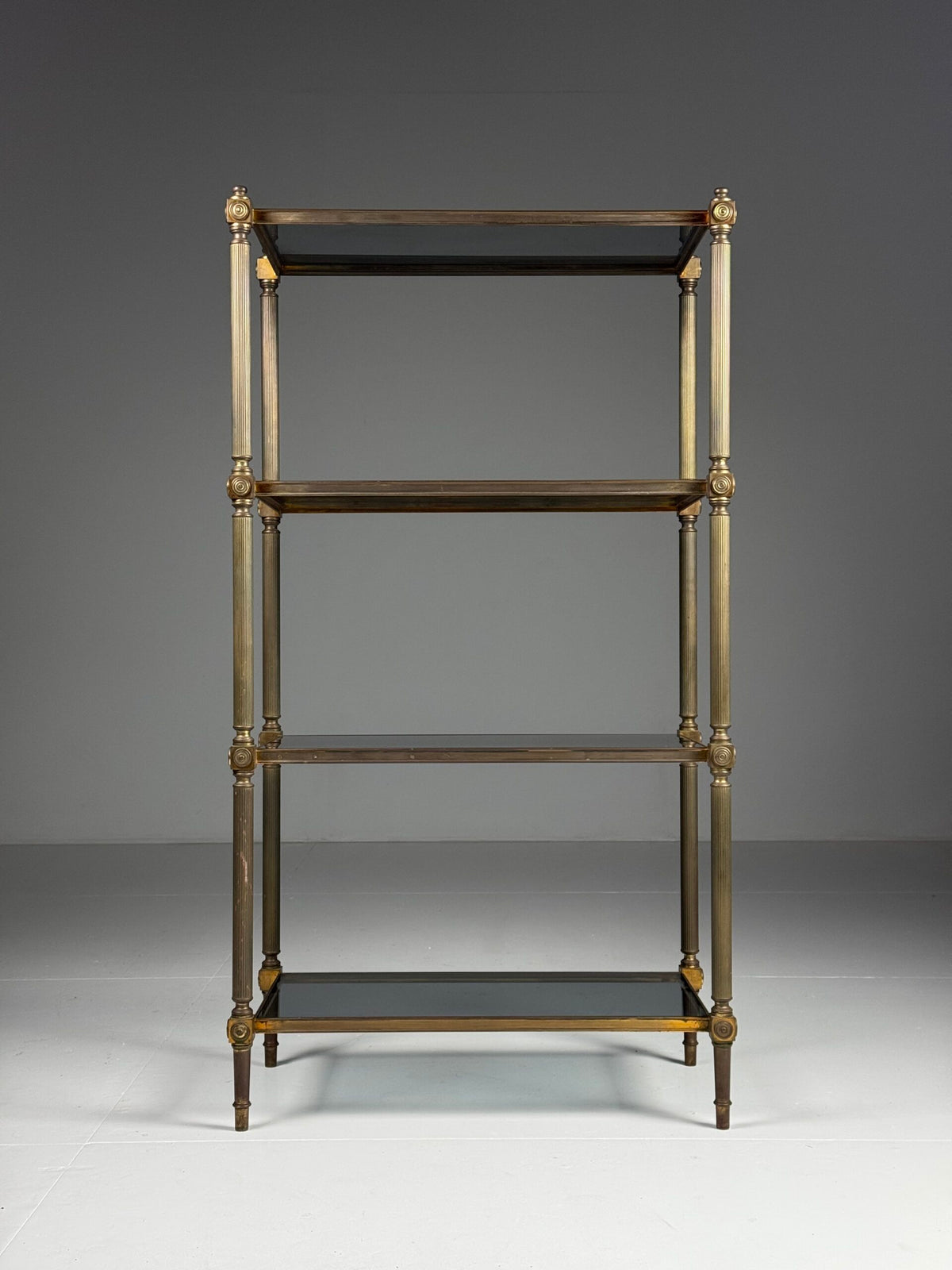 Mid Century Metal and Tinted Glass Bookcase, c. 1960s, photo 6