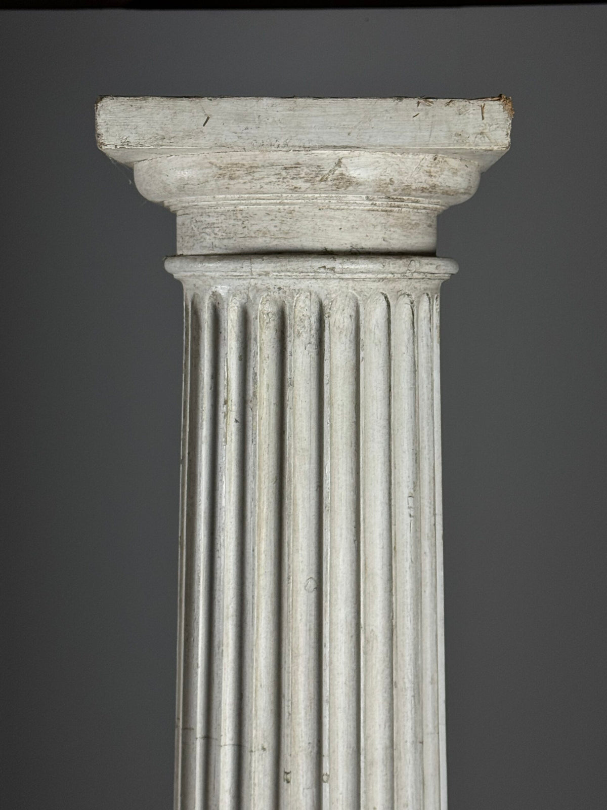 Set of Four Neoclassical White Painted Wooden Columns, 272 cm, photo 2
