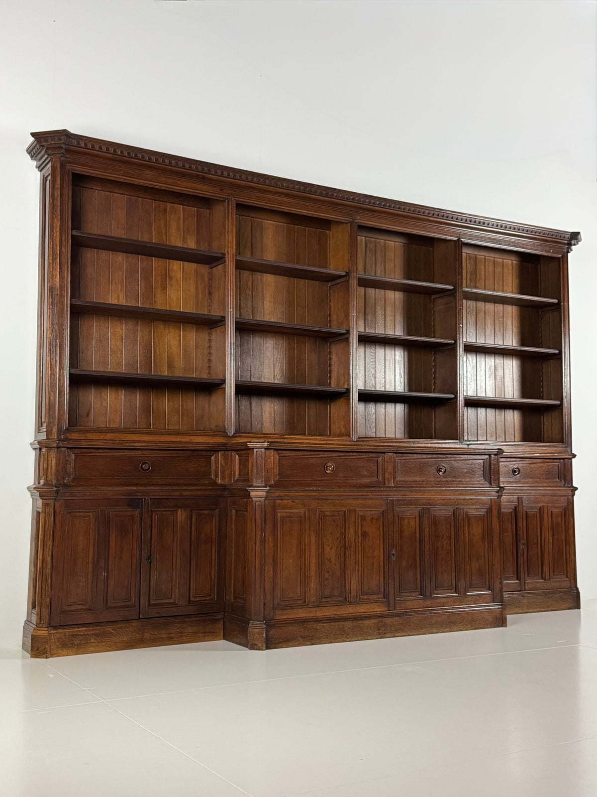 Giant Belgian Oak Library Bookcase, 1950s to 1960s, photo 6