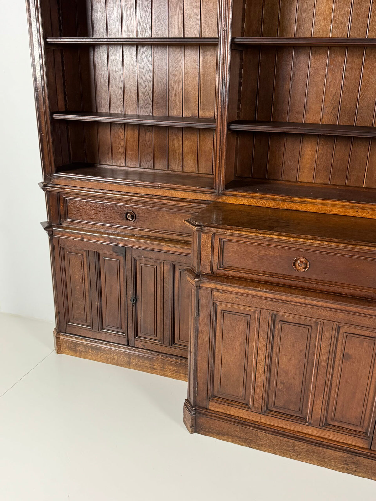 Giant Belgian Oak Library Bookcase, 1950s to 1960s, photo 13