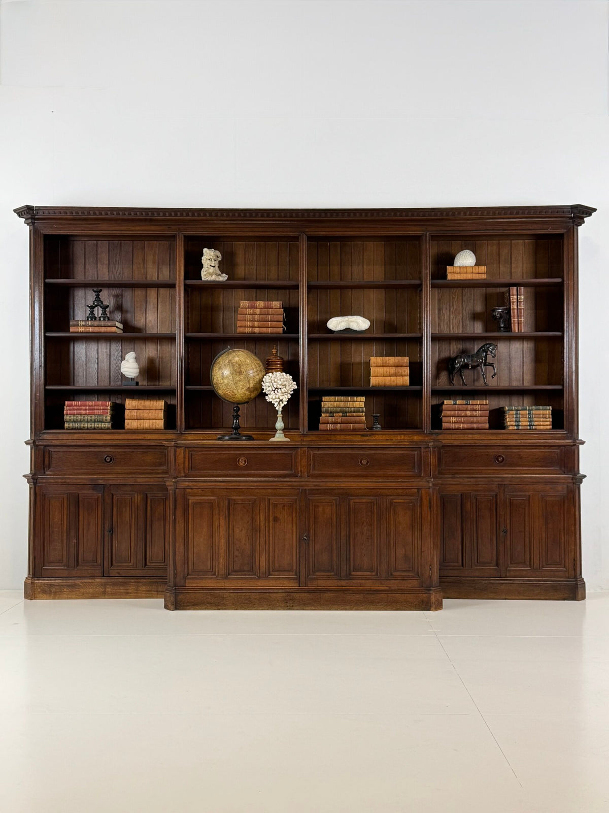 Giant Belgian Oak Library Bookcase, 1950s to 1960s, photo 26
