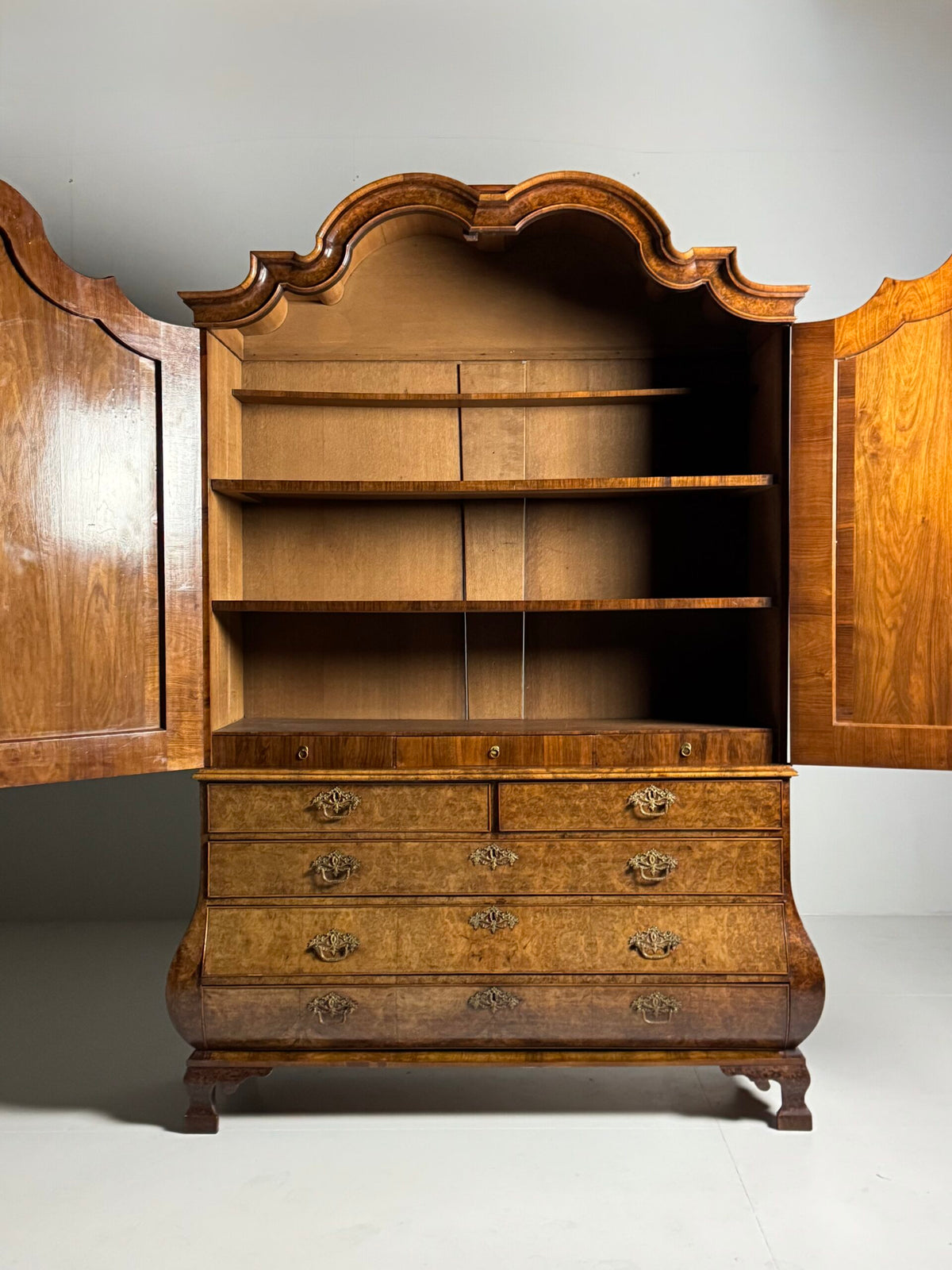 Dutch Burr Walnut Cabinet, circa 1780, photo 2
