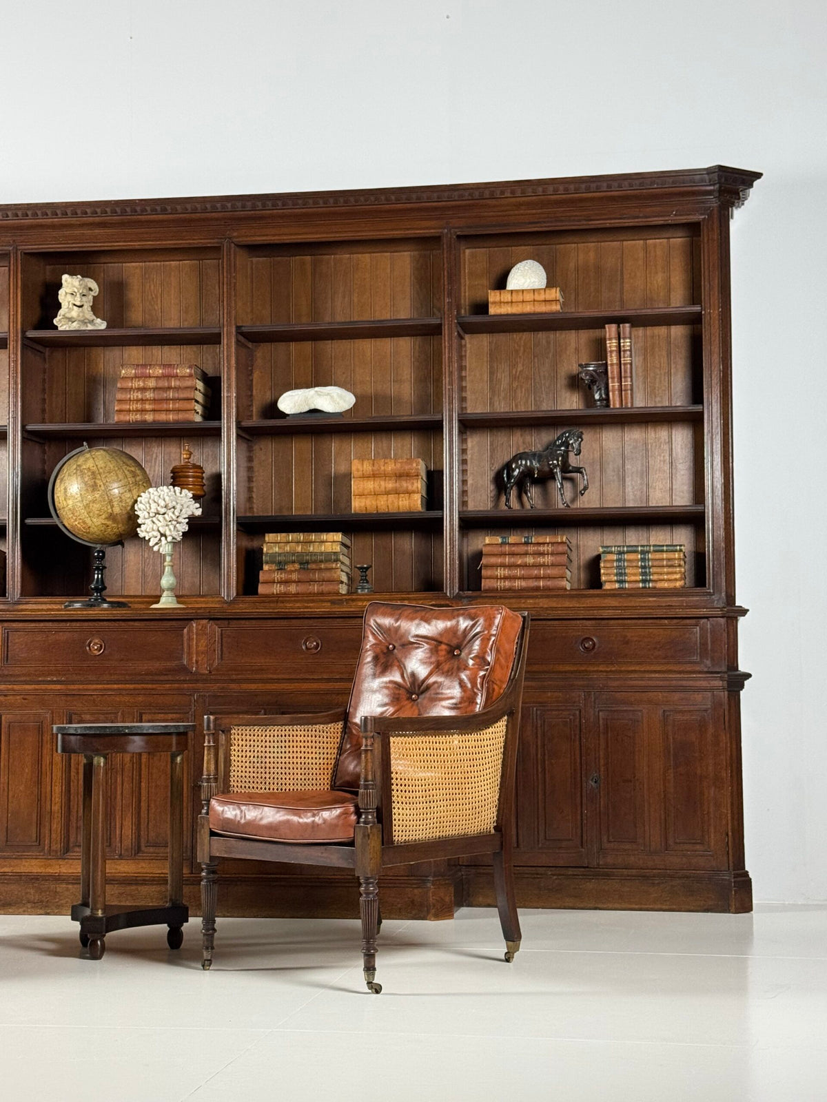 Giant Belgian Oak Library Bookcase, 1950s to 1960s, photo 38