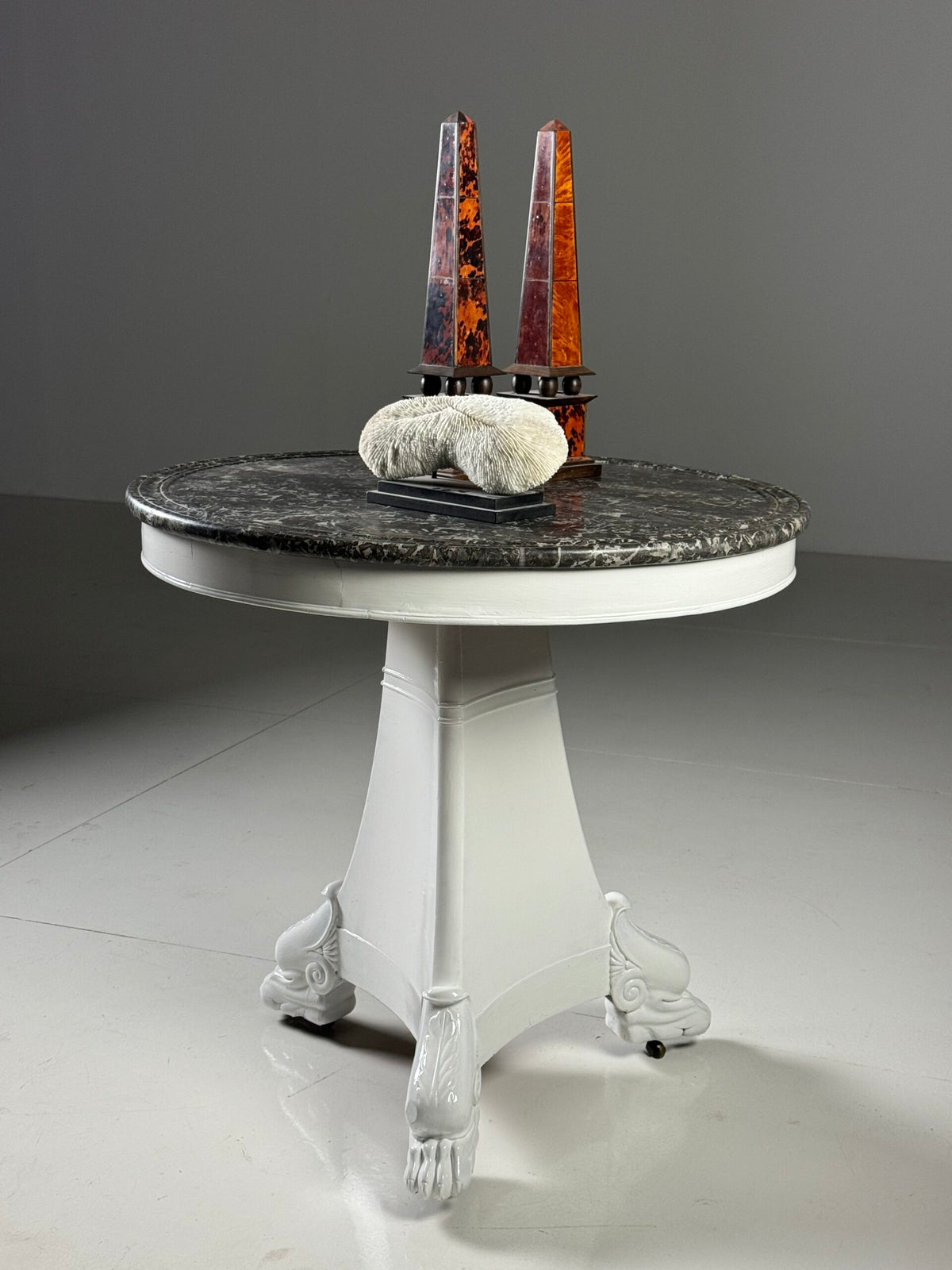 Early 19th Century White Painted Gueridon Center Table, France, photo 16