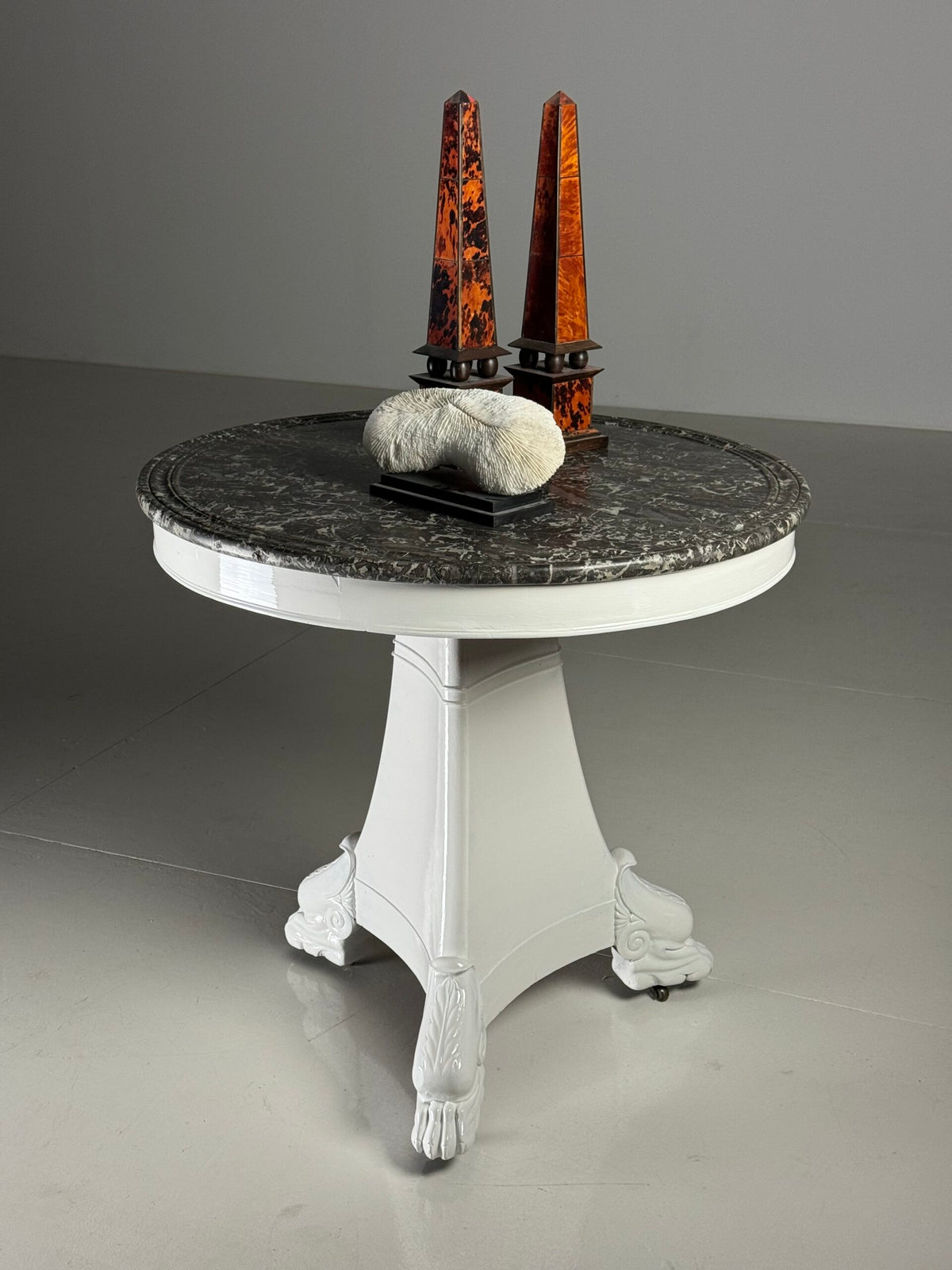 Early 19th Century White Painted Gueridon Center Table, France, photo 17