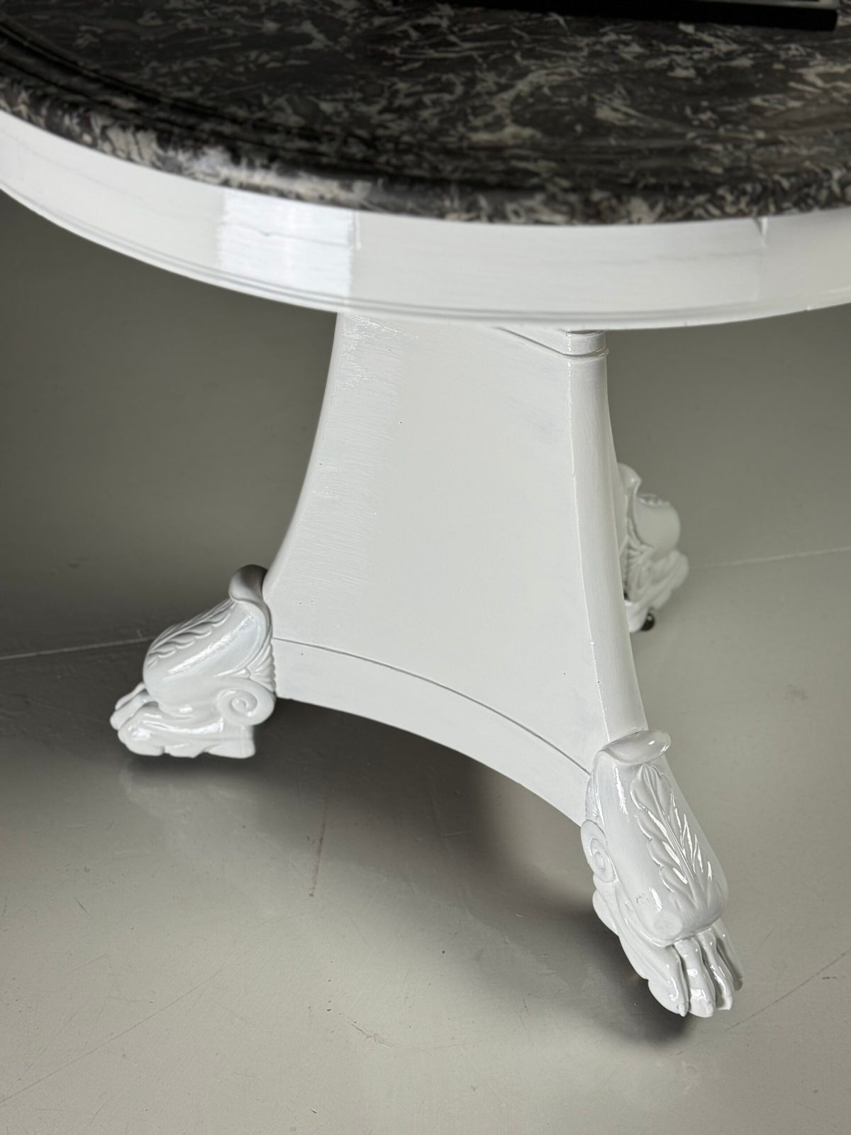 Early 19th Century White Painted Gueridon Center Table, France, photo 19