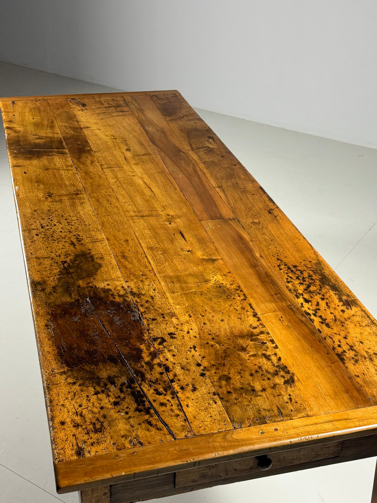 French Farmhouse Dining Table with End Drawers, Early 19th Century, photo 15