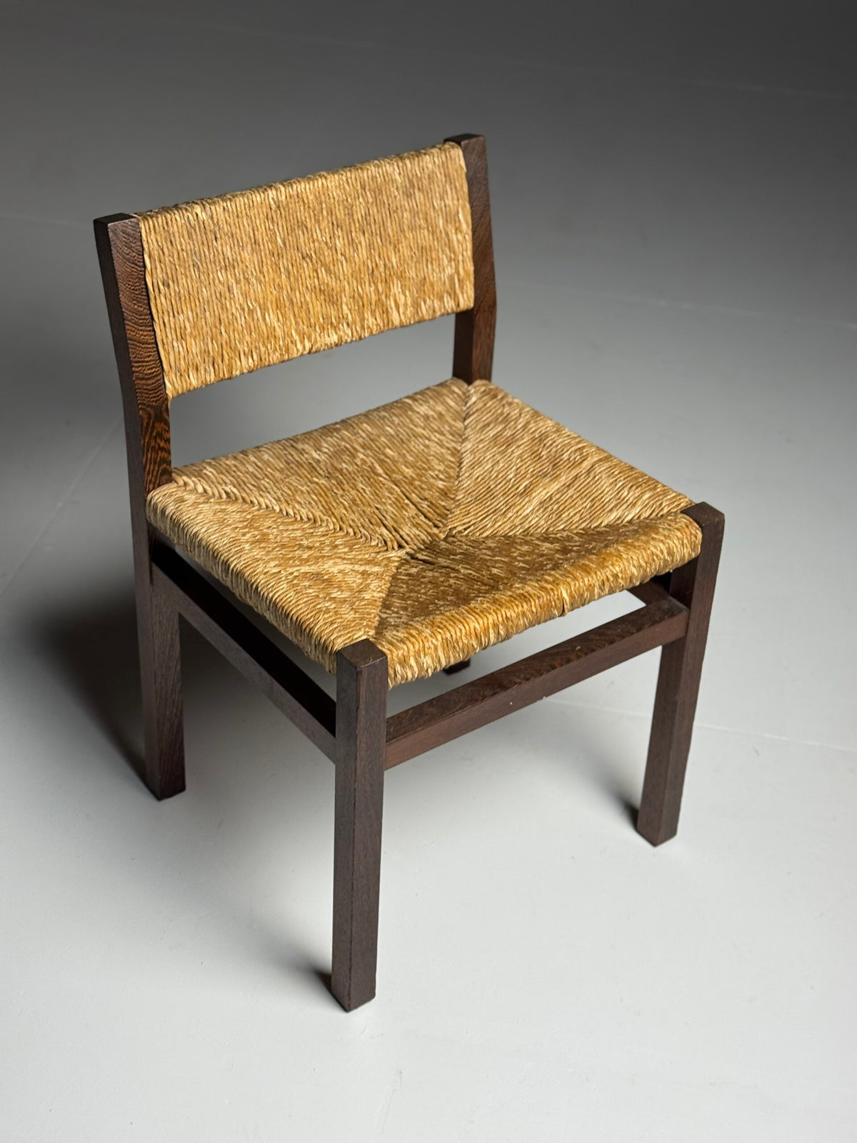 Set of Six Martin Visser Dining Chairs with Rush Seats, 1970s, photo 1