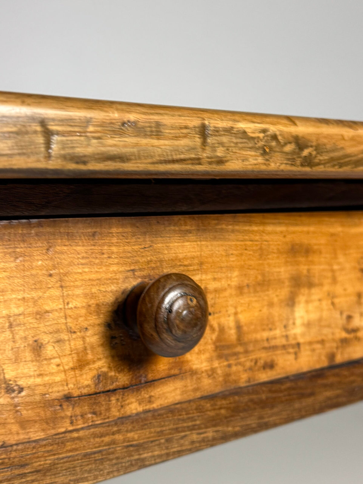 French Farmhouse Dining Table with End Drawers, Early 19th Century, photo 8