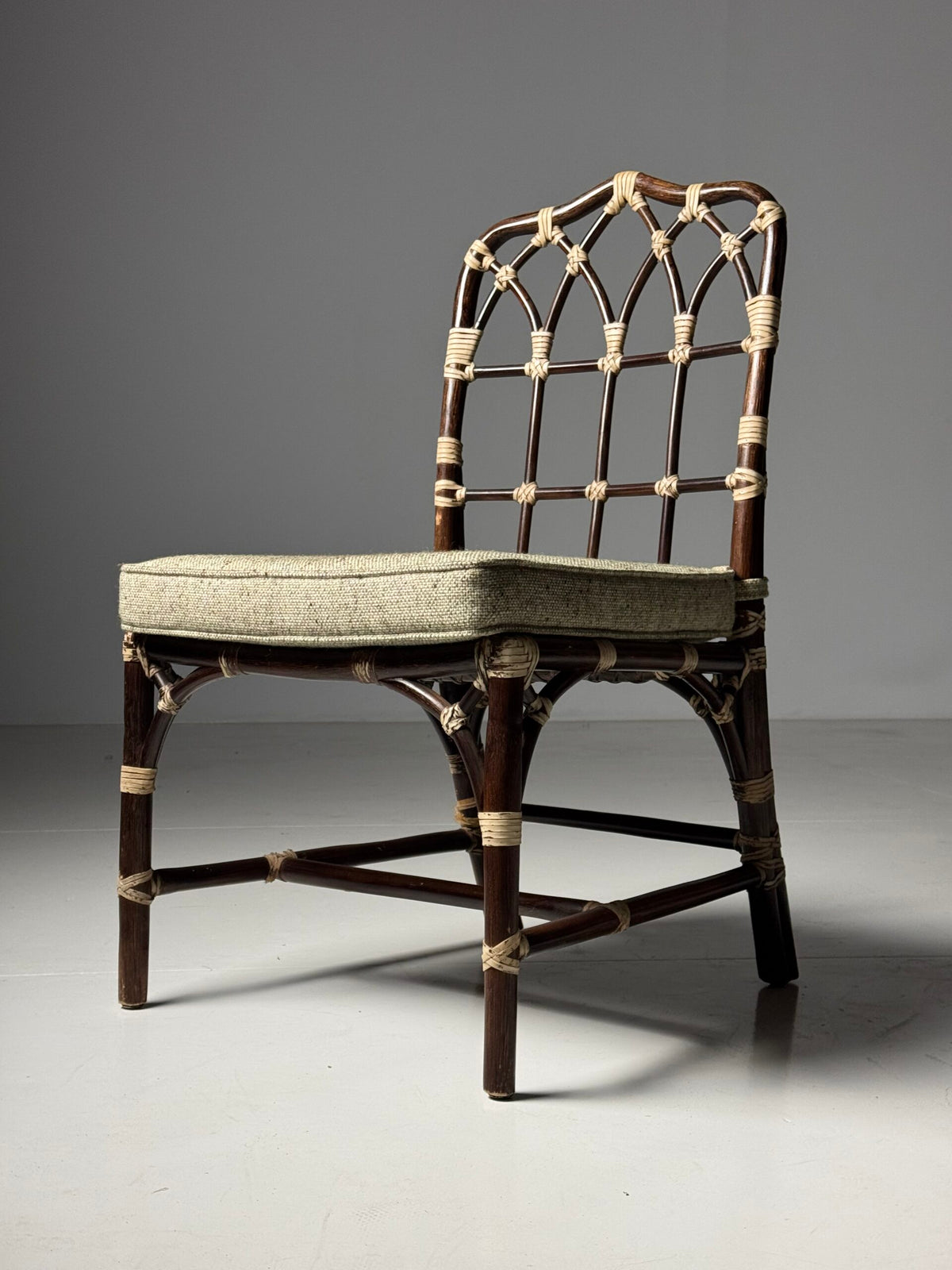 Set of Four Vintage Bentwood Dining Chairs with Bamboo Look, photo 1