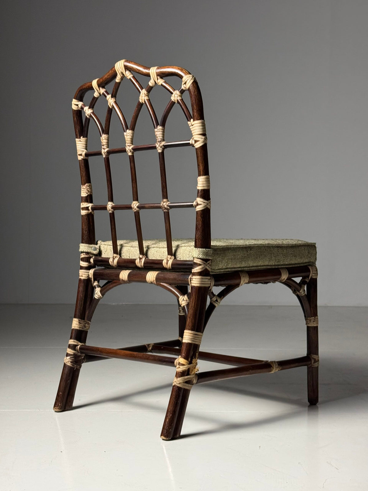 Set of Four Vintage Bentwood Dining Chairs with Bamboo Look, photo 9