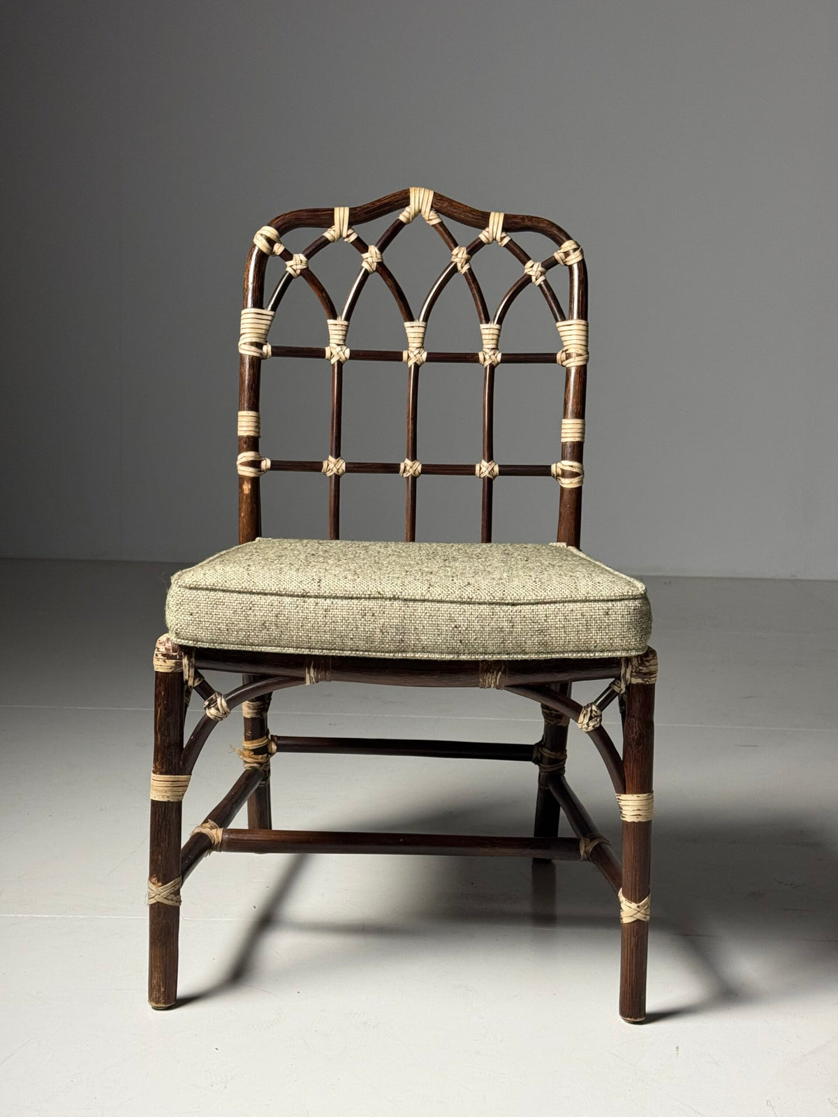 Set of Four Vintage Bentwood Dining Chairs with Bamboo Look, photo 7