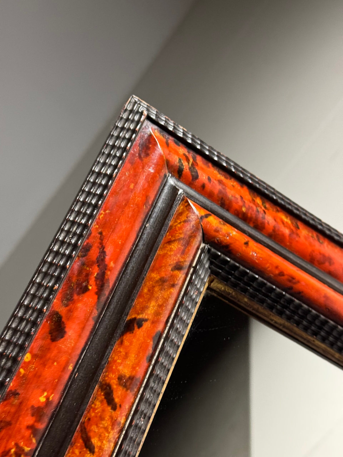 Tortoiseshell Ripple Frame Mirror, Dutch or Flemish, Mid 20th Century, photo 5