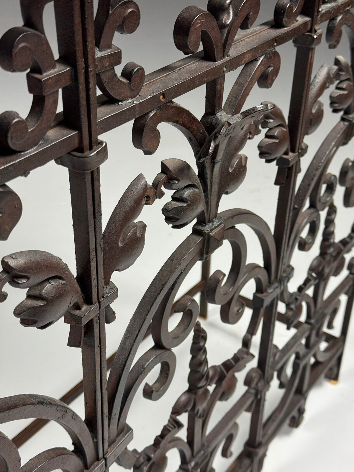 Belgian Cast Iron Console Table with Bluestone Top, photo 3