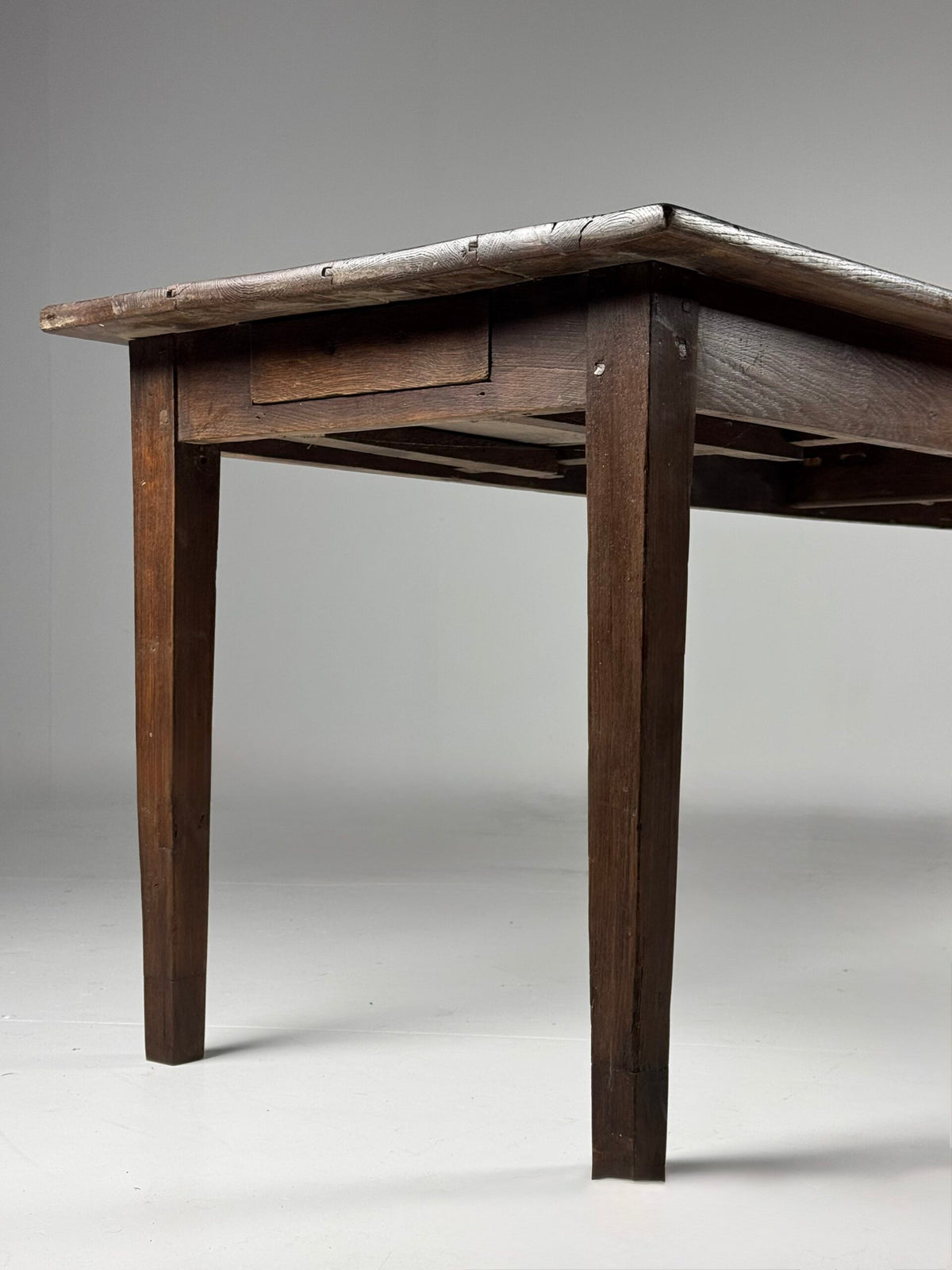 French Farmhouse Refectory Table with End Drawer, 258 cm, photo 8